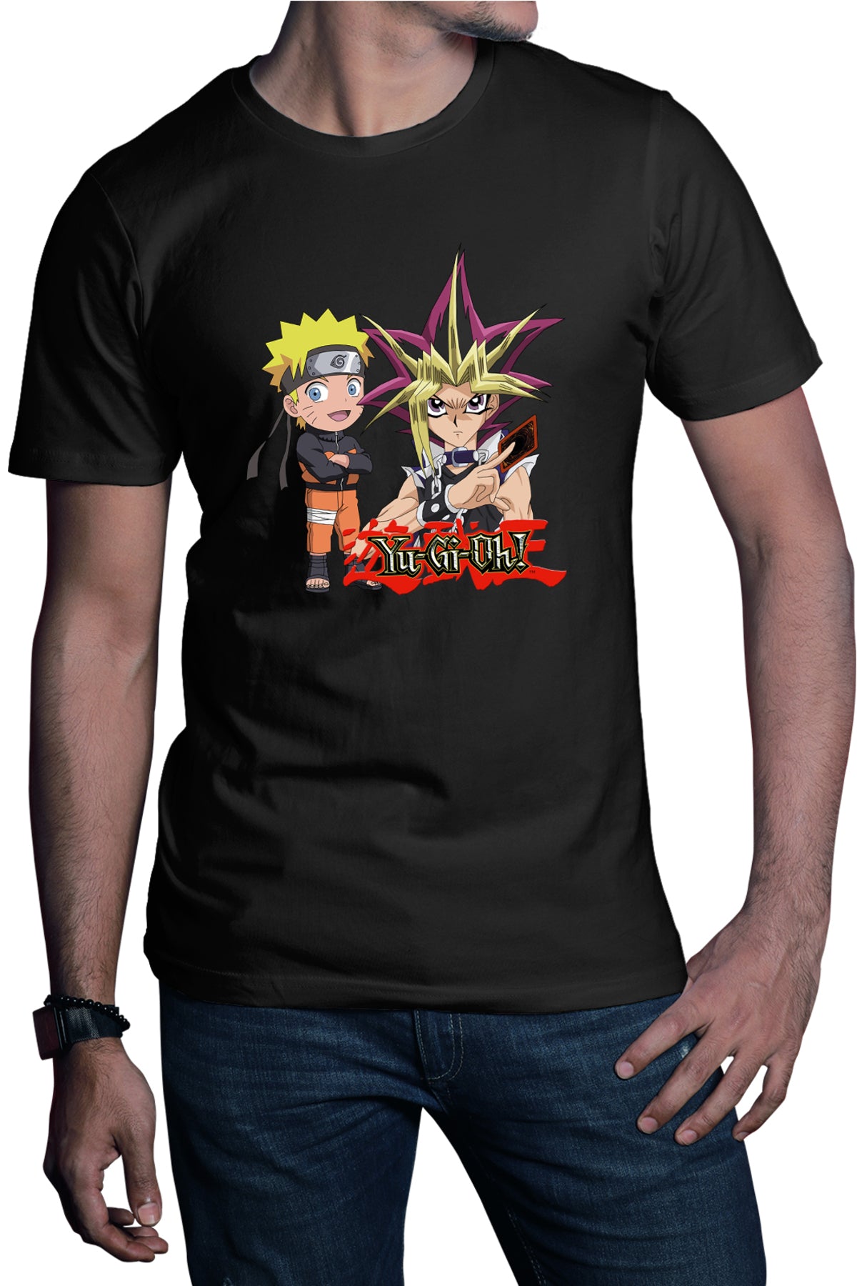 Tricou barbati Yu Gi Oh Mutou Naruto Shippuden Boruto Kage