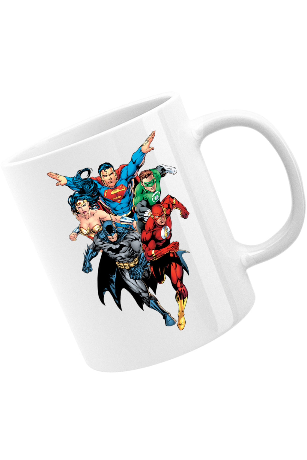 Cana The Flash Superman Batman Wonder Women, alba, 330 ml