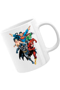 Cana The Flash Superman Batman Wonder Women, alba, 330 ml
