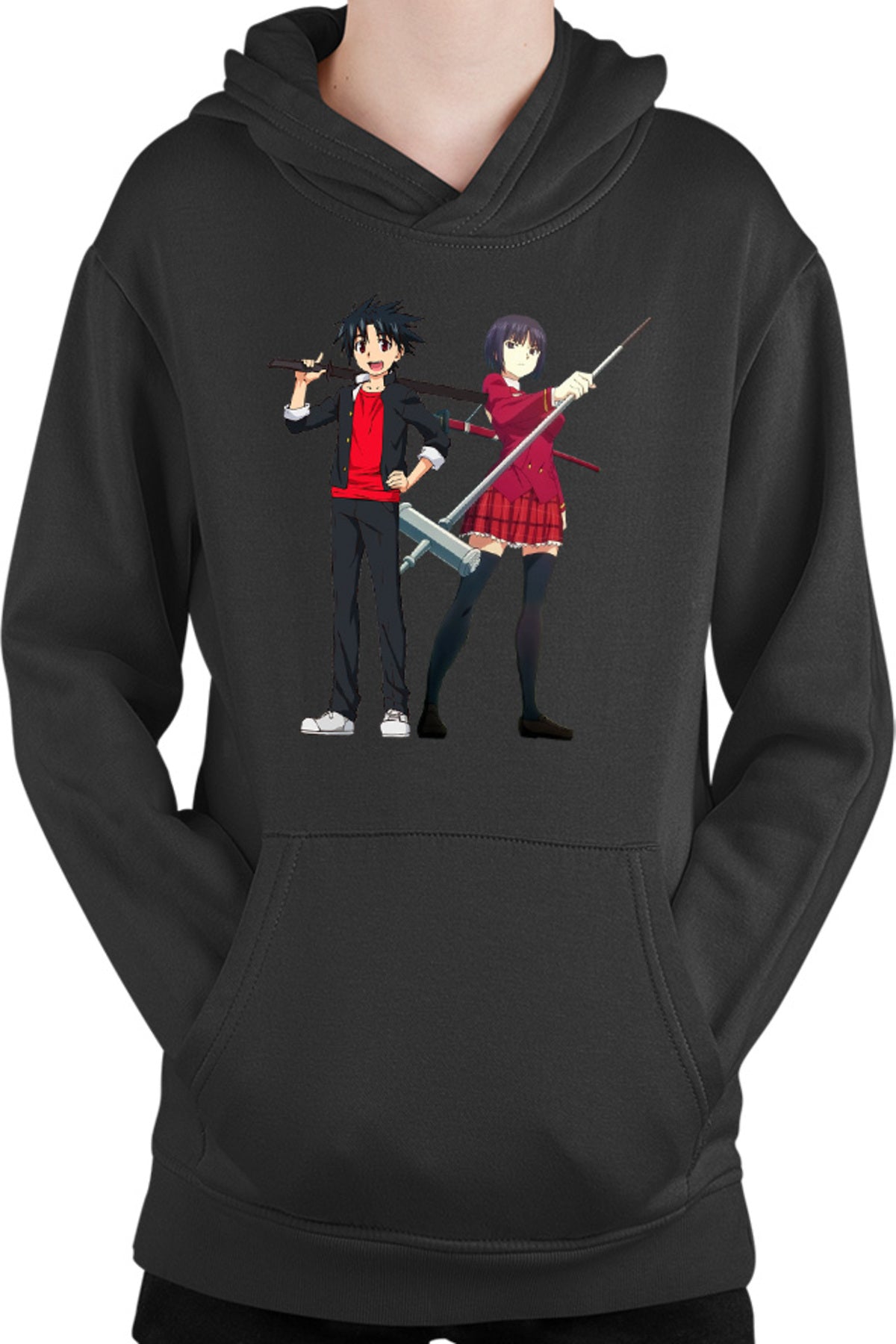 Hanorac copii UQ Holder Touta Orte Kataka Fighters School Uniform Slice of Life