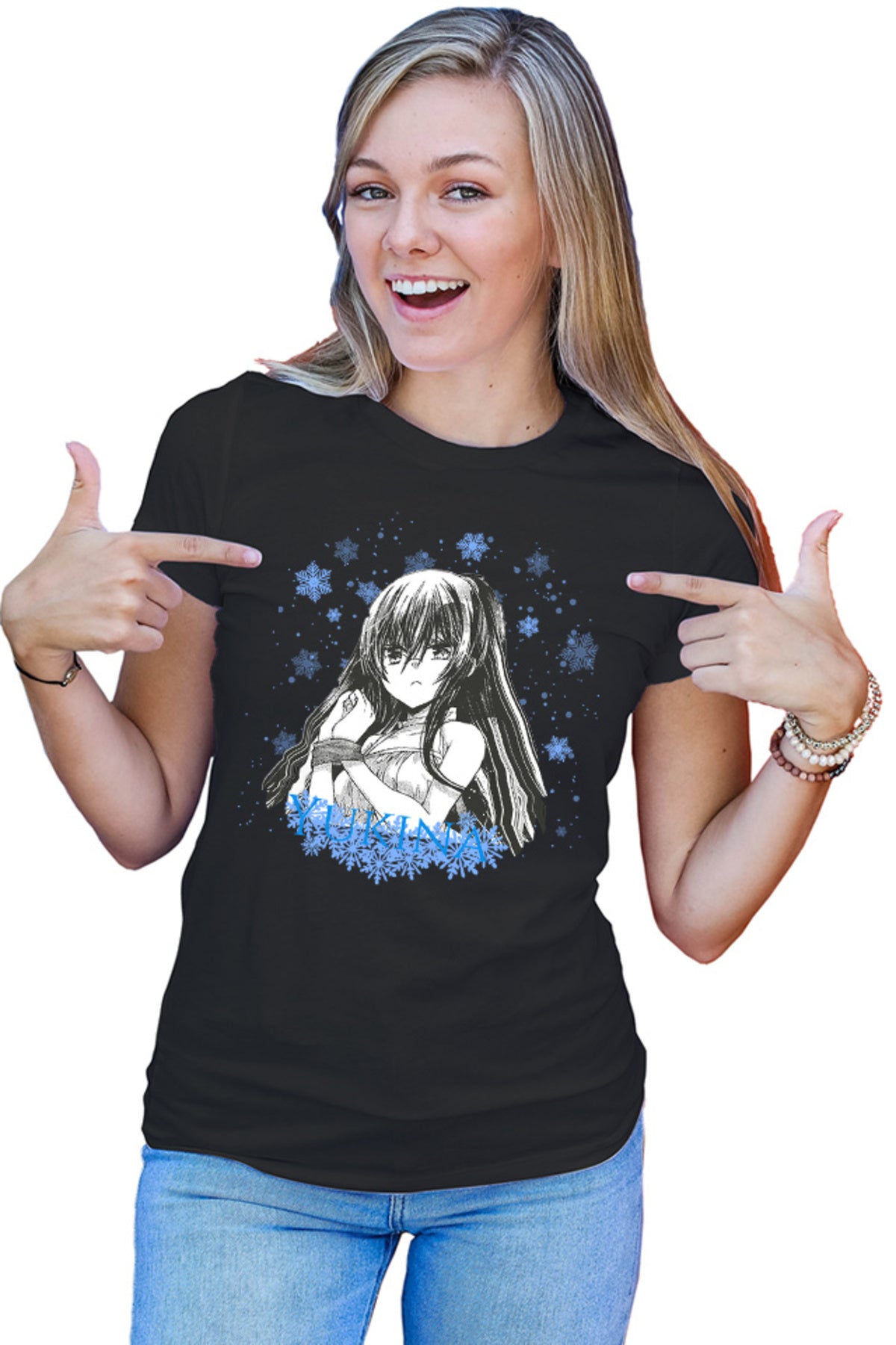 Tricou dama Missions of Love Yukina Snow Tied Love Conflict Shoujo Moe
