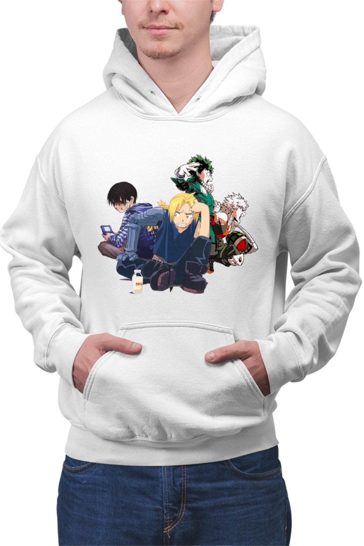 Hanorac barbati Btooom! Kou My Hero Academia Ikuzu Katsuki Milk Force Explosion