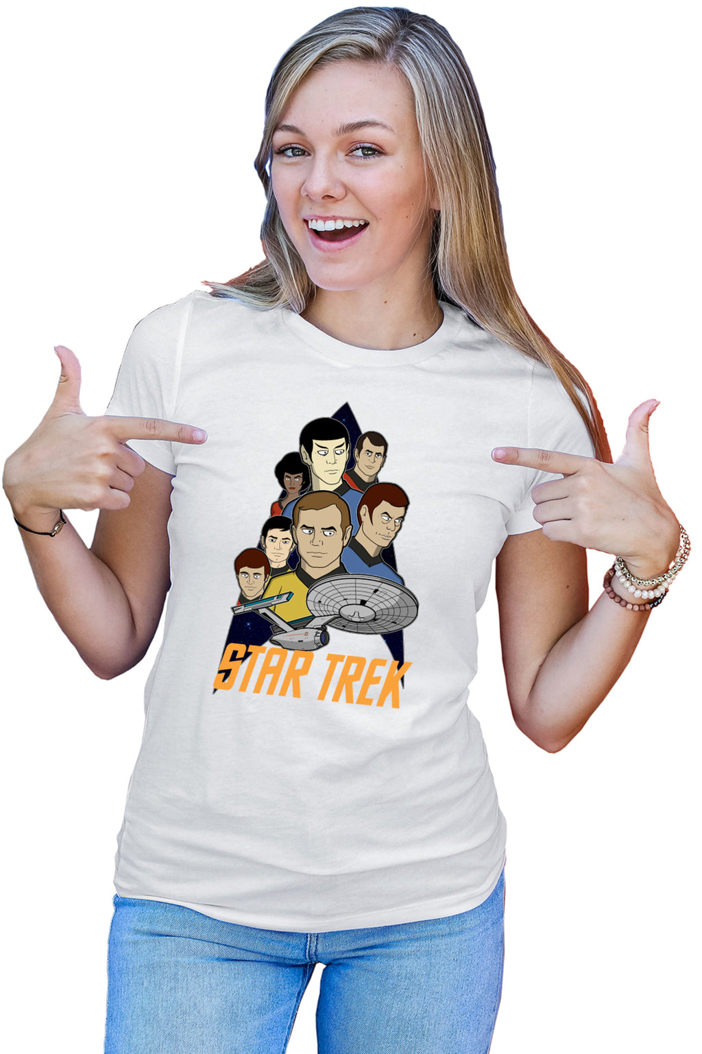 Tricou dama Star Trek Animated Series Desene SF Spock