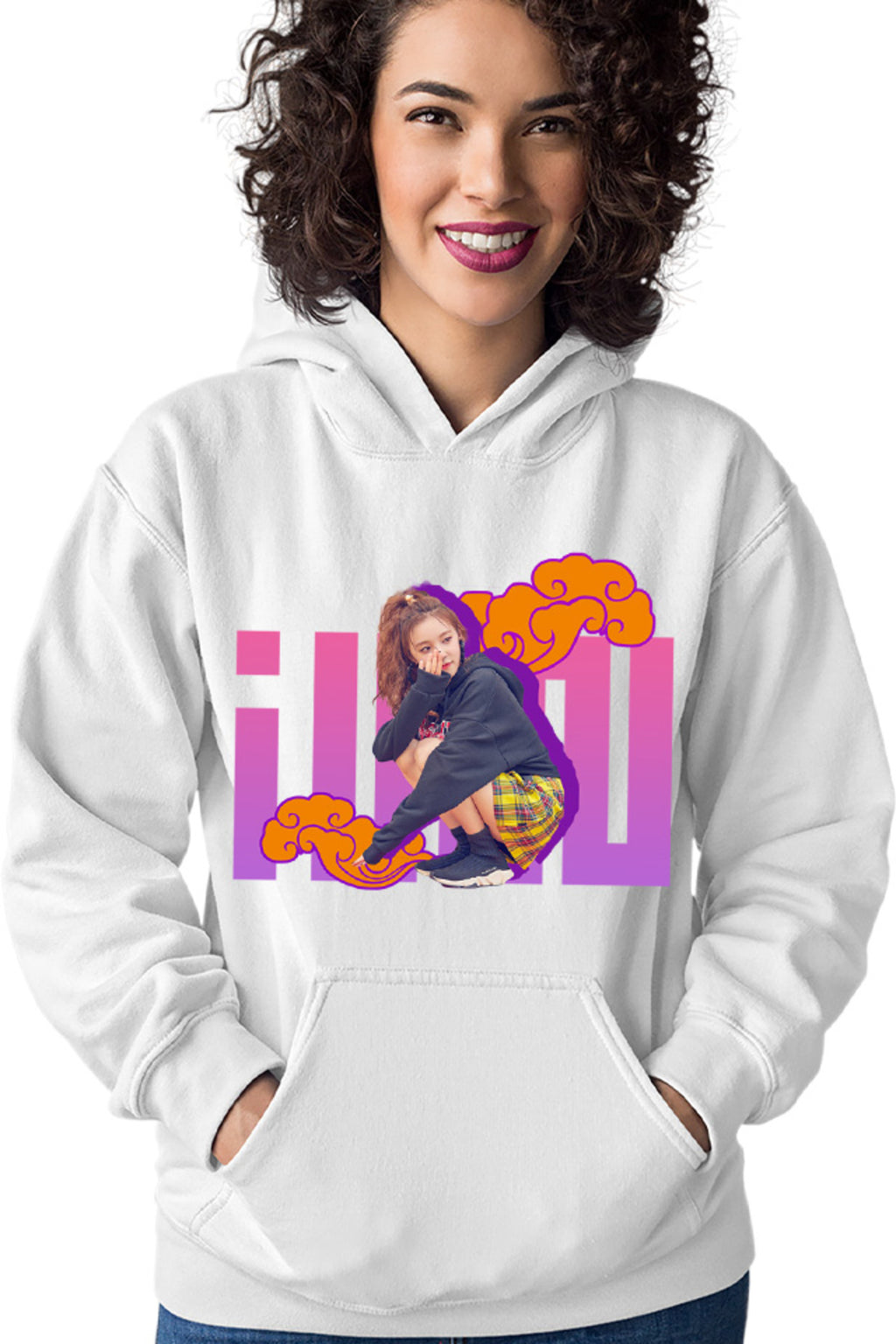 Hanorac dama I-DLE Clouds Chinese Korean Minimalist Cute