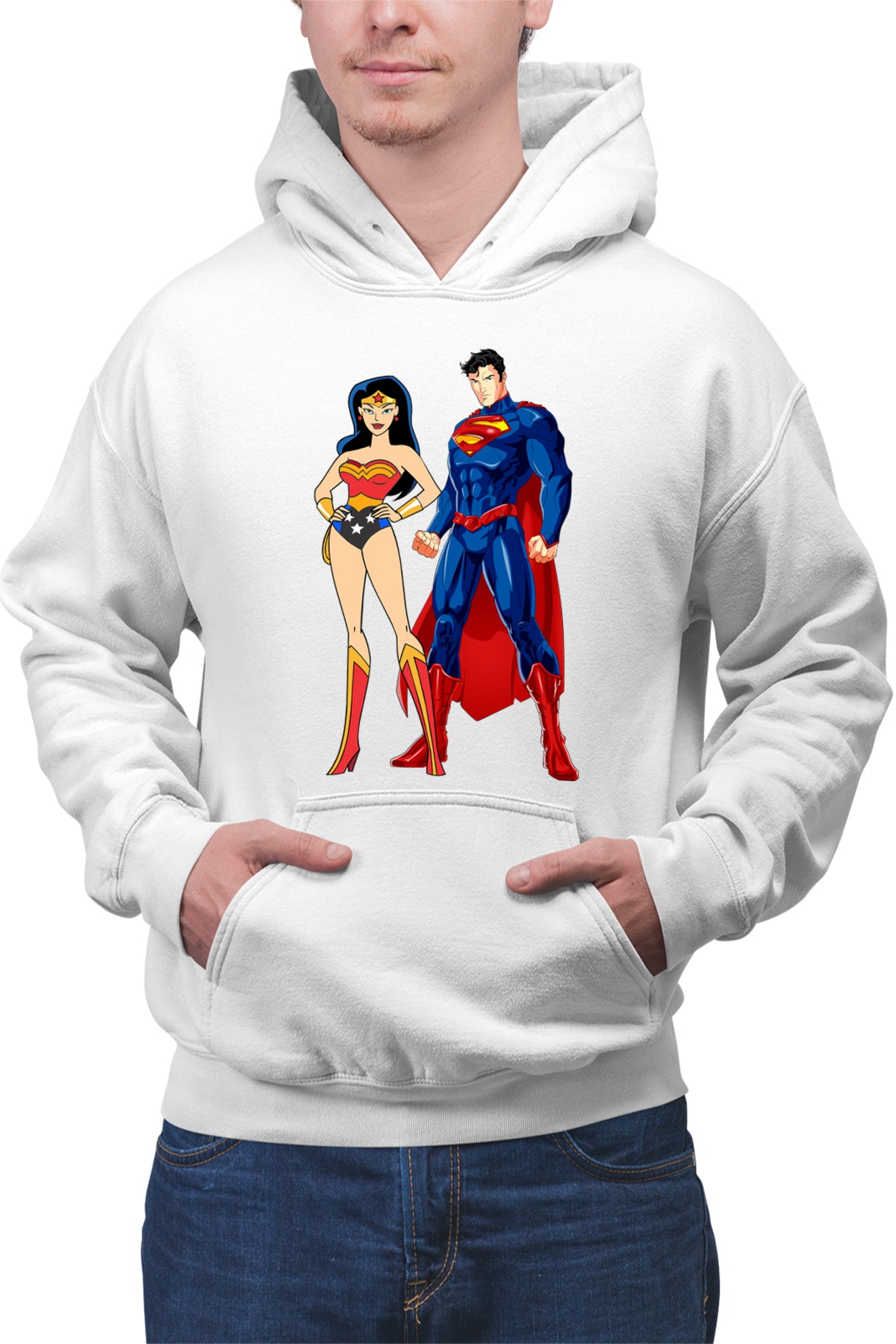 Hanorac barbati Superman Wonder Woman Superwoman Girl Power