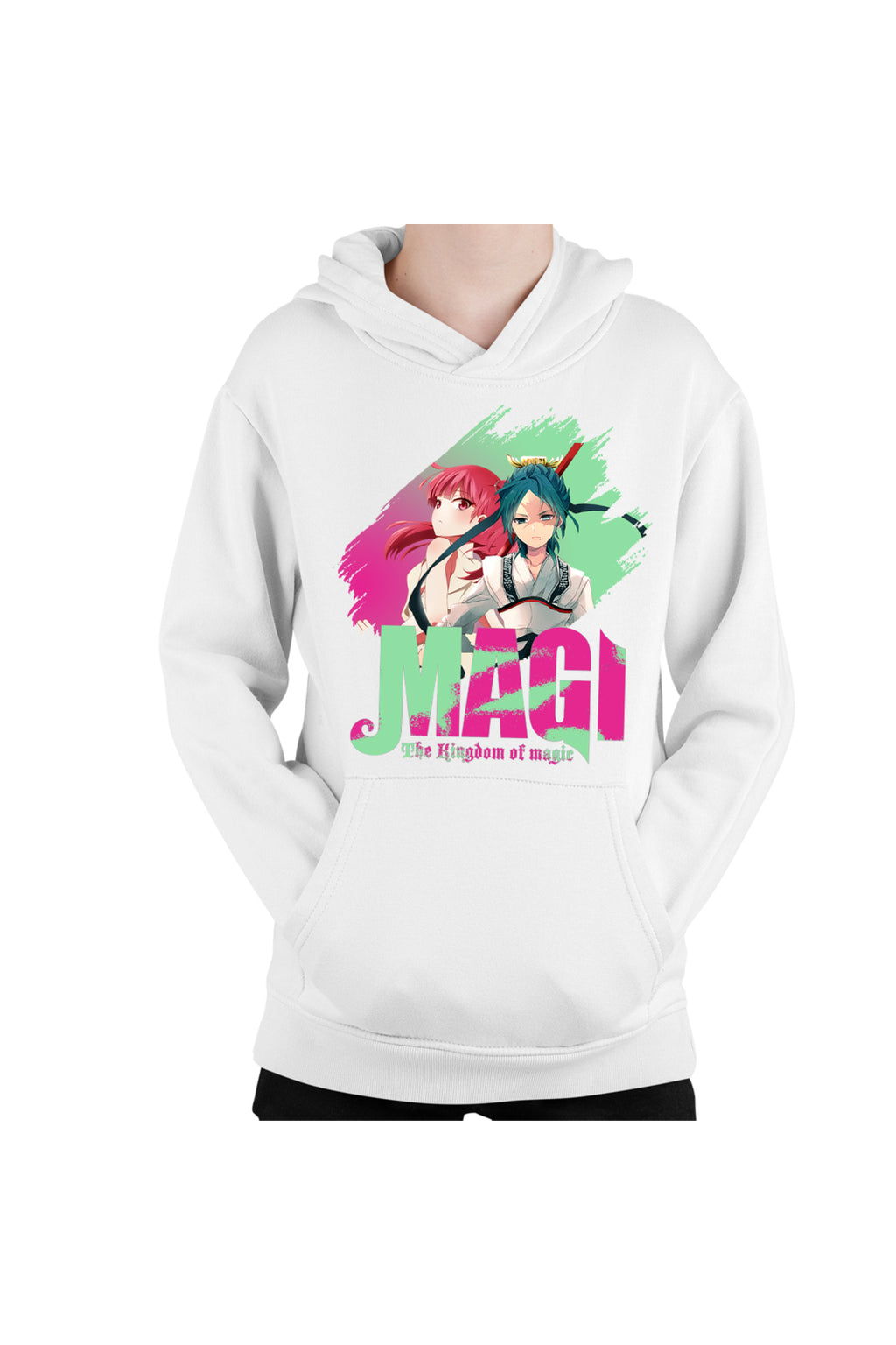 Hanorac copii Magi The Labyrinth of Magic Morgiana Hakuryuu Logo Brush