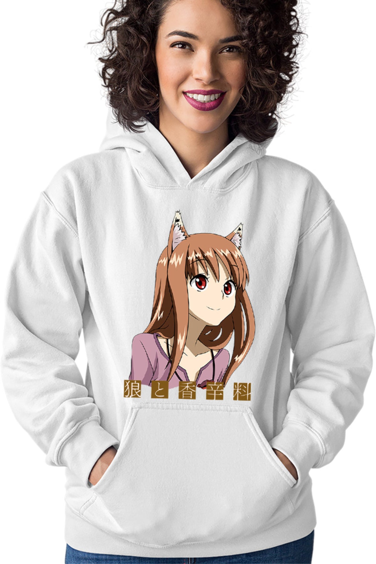 Hanorac dama Spice And Wolf Holo Small Fox Furry Funimation