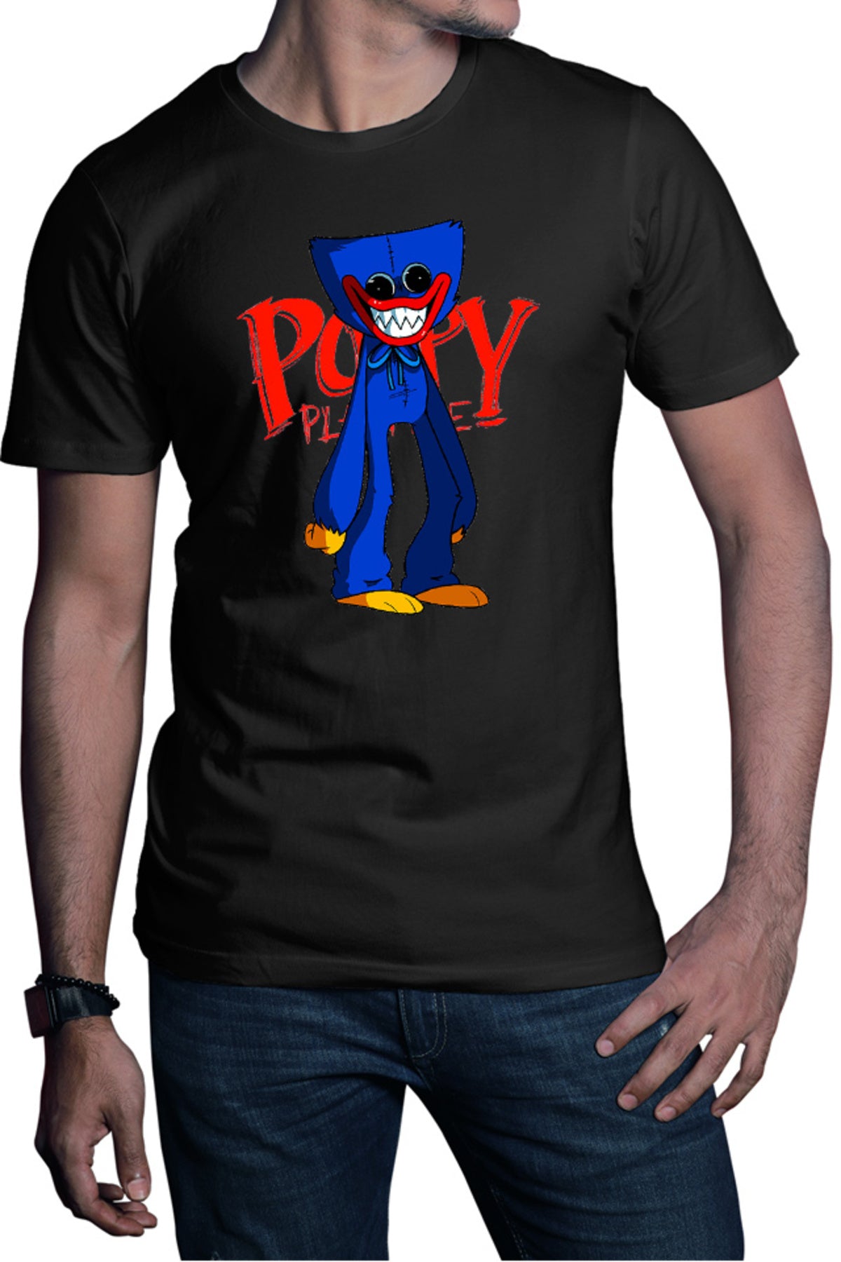 Tricou barbati Huggy Wuggy Horror RPG Game Puzzle Poppy Play Time