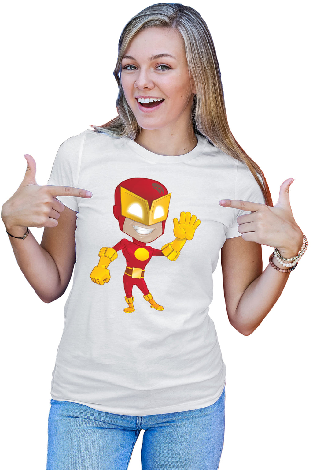 Tricou dama The Flash Superhero Cartoon Comics