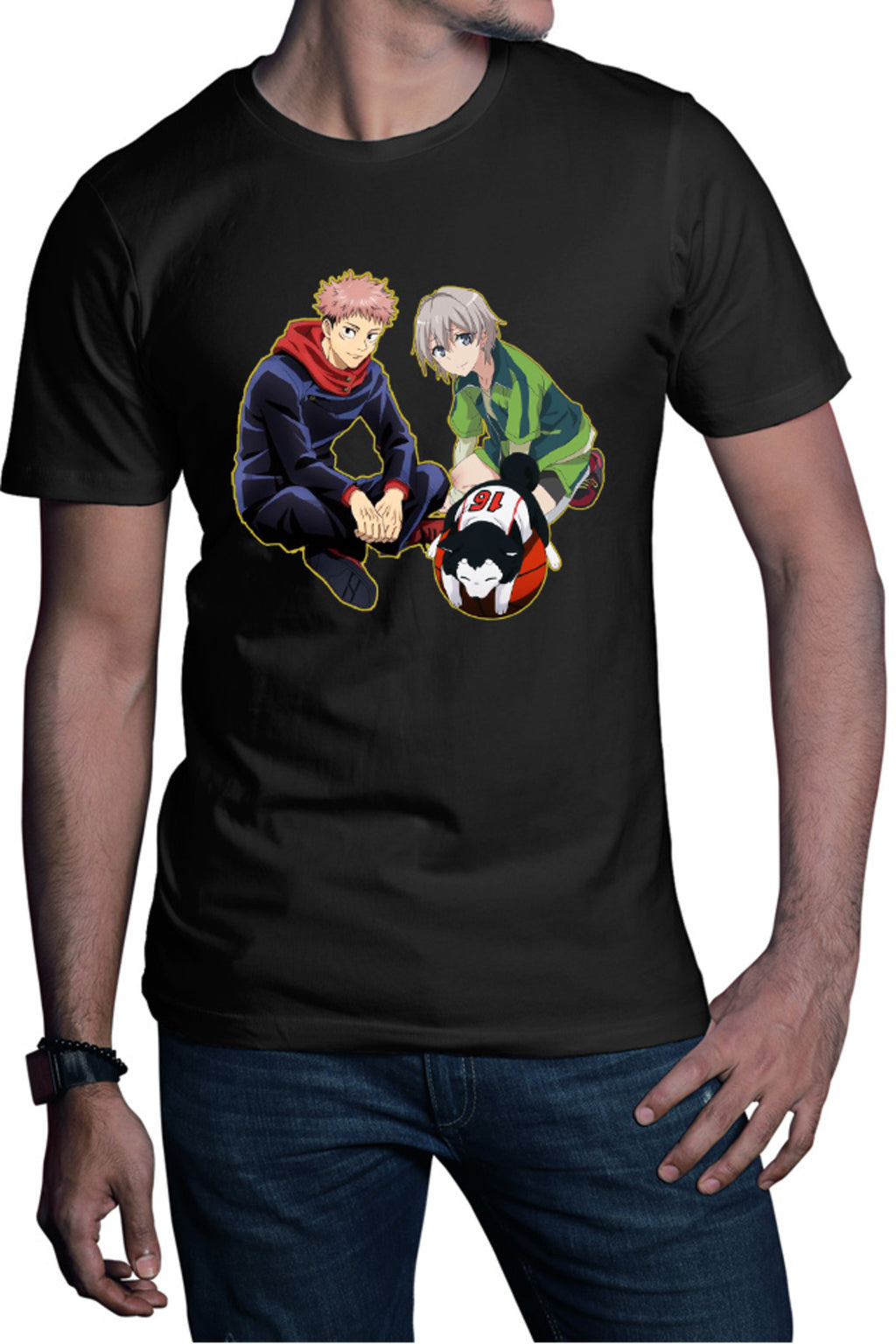 Tricou barbati OreGairu Totsuka Jujutsu Kaisen Kuroko No Basket