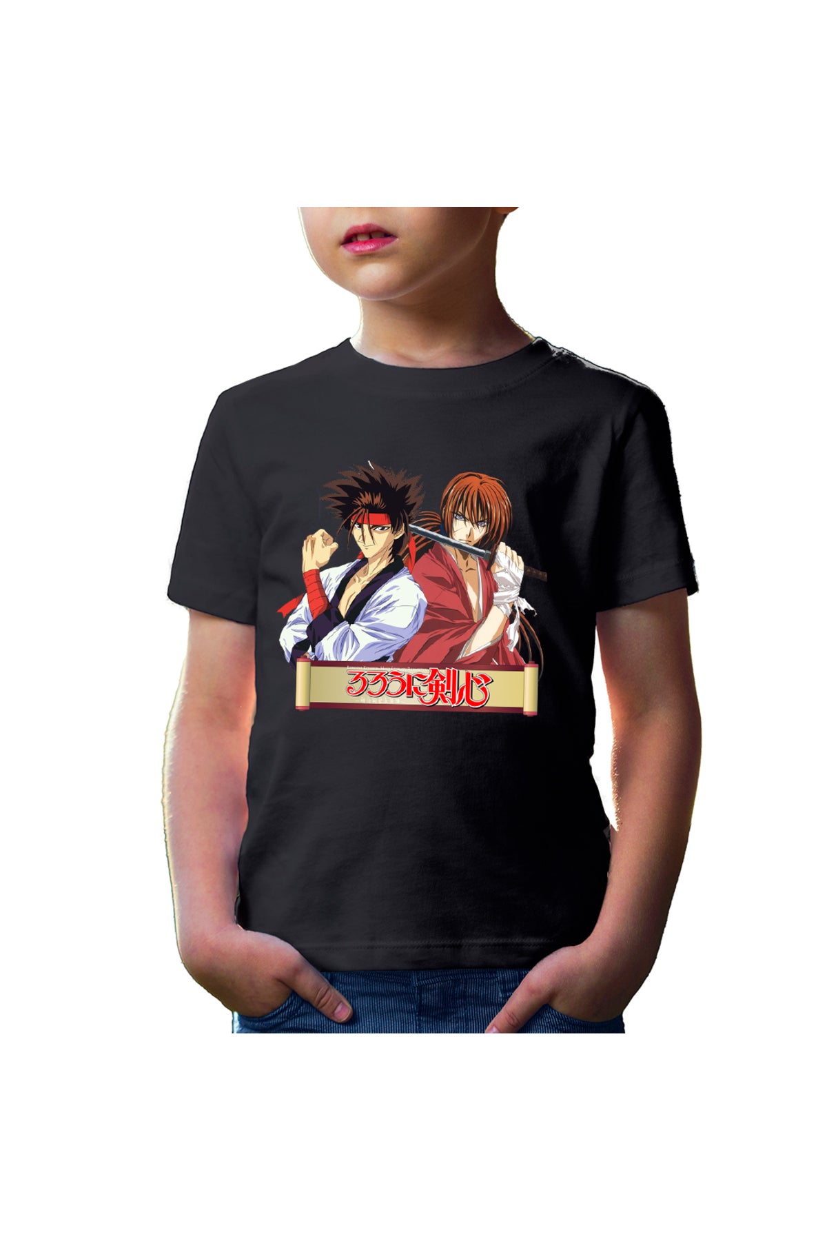Tricou copii Rurouni Kenshin Sanosuke Kenshin Manuscript