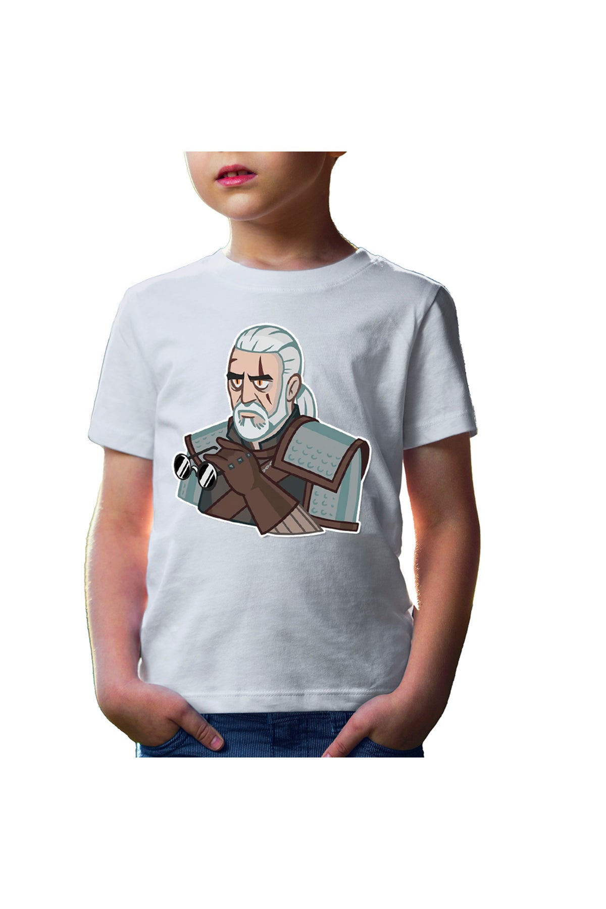 Tricou copii The Witcher Andrzej Sapkowski Wild Hunt Video Game