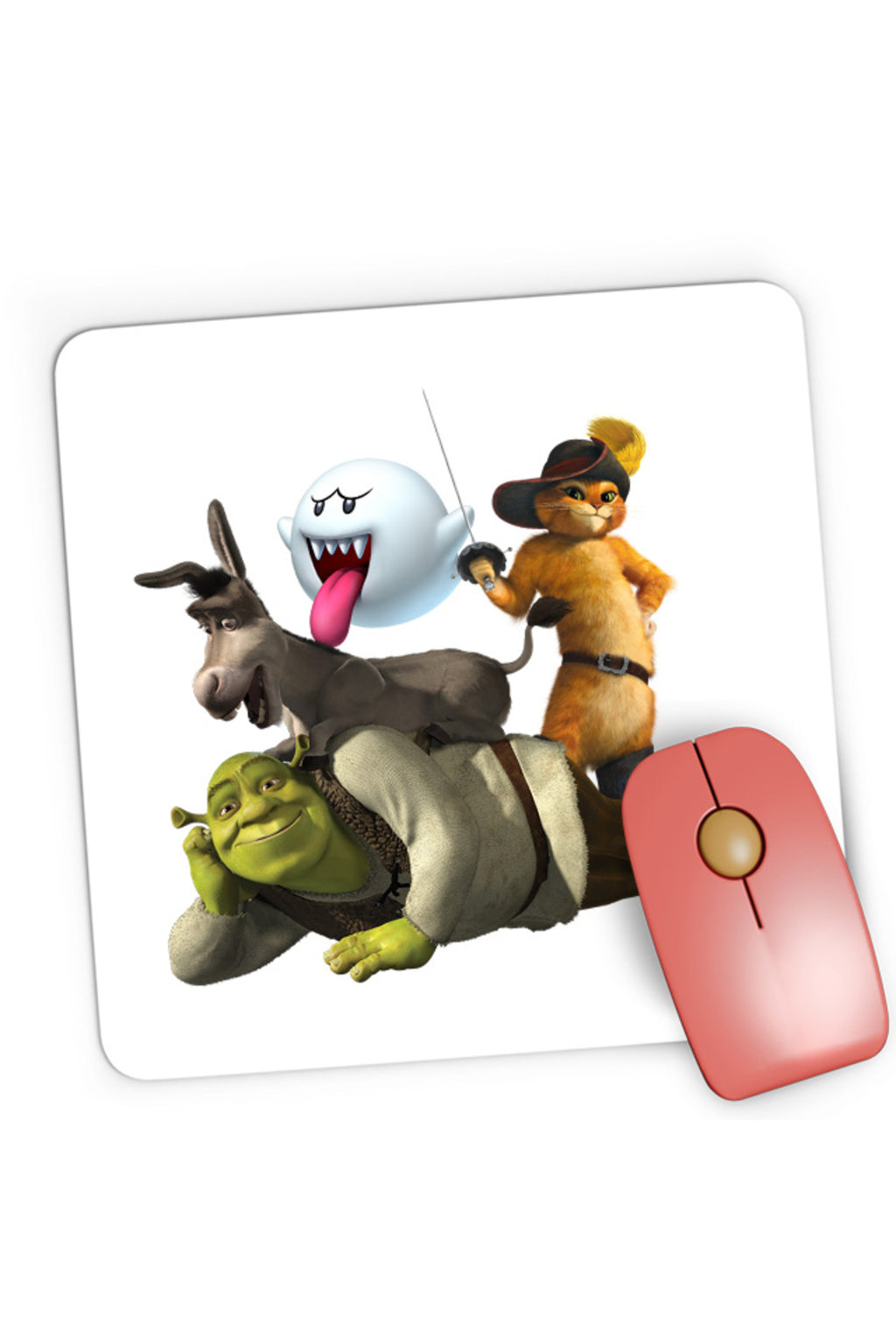 Mousepad Gaming Shrek Mario Cat Donkey Ghost, 21x19 cm