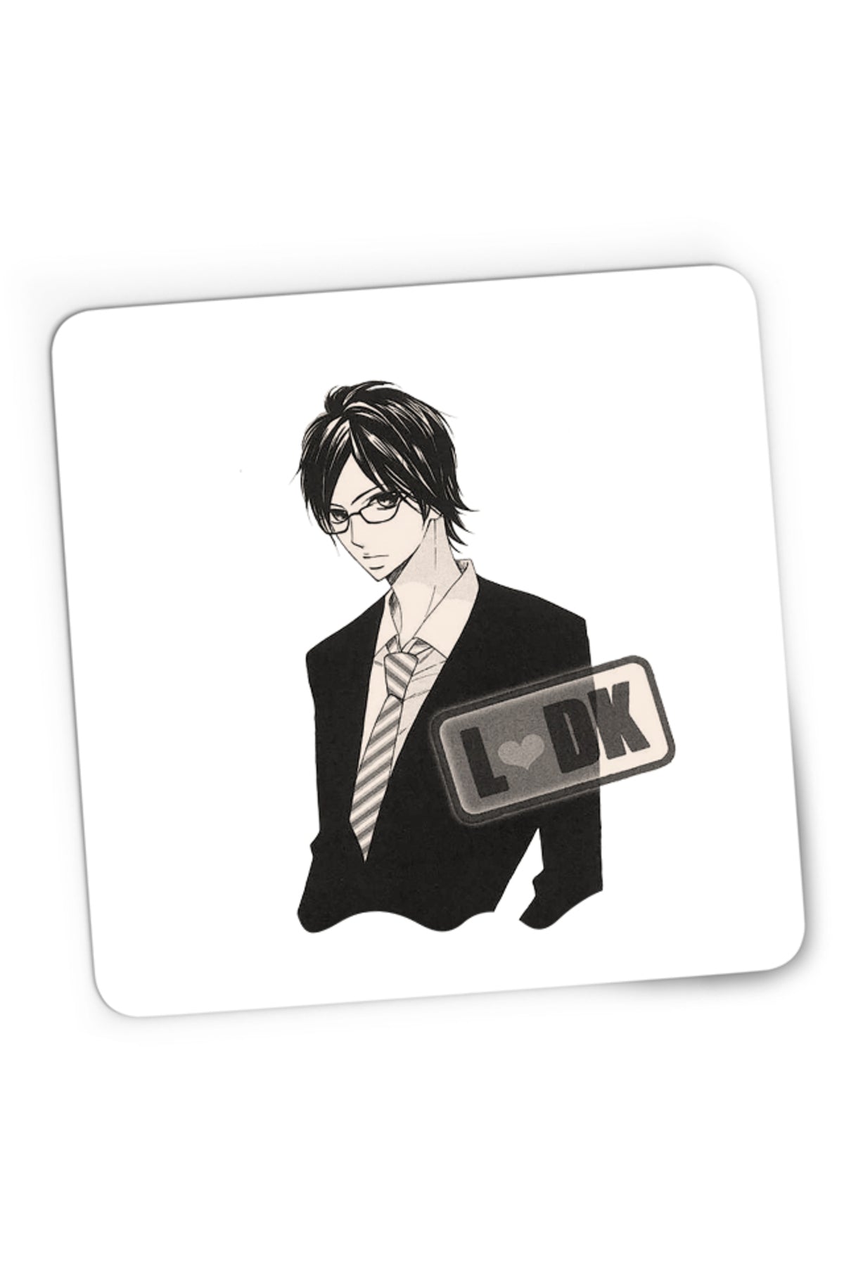 Mousepad Gaming LDK Shuusei Glasses Elegant Romance Anime, 21x19 cm