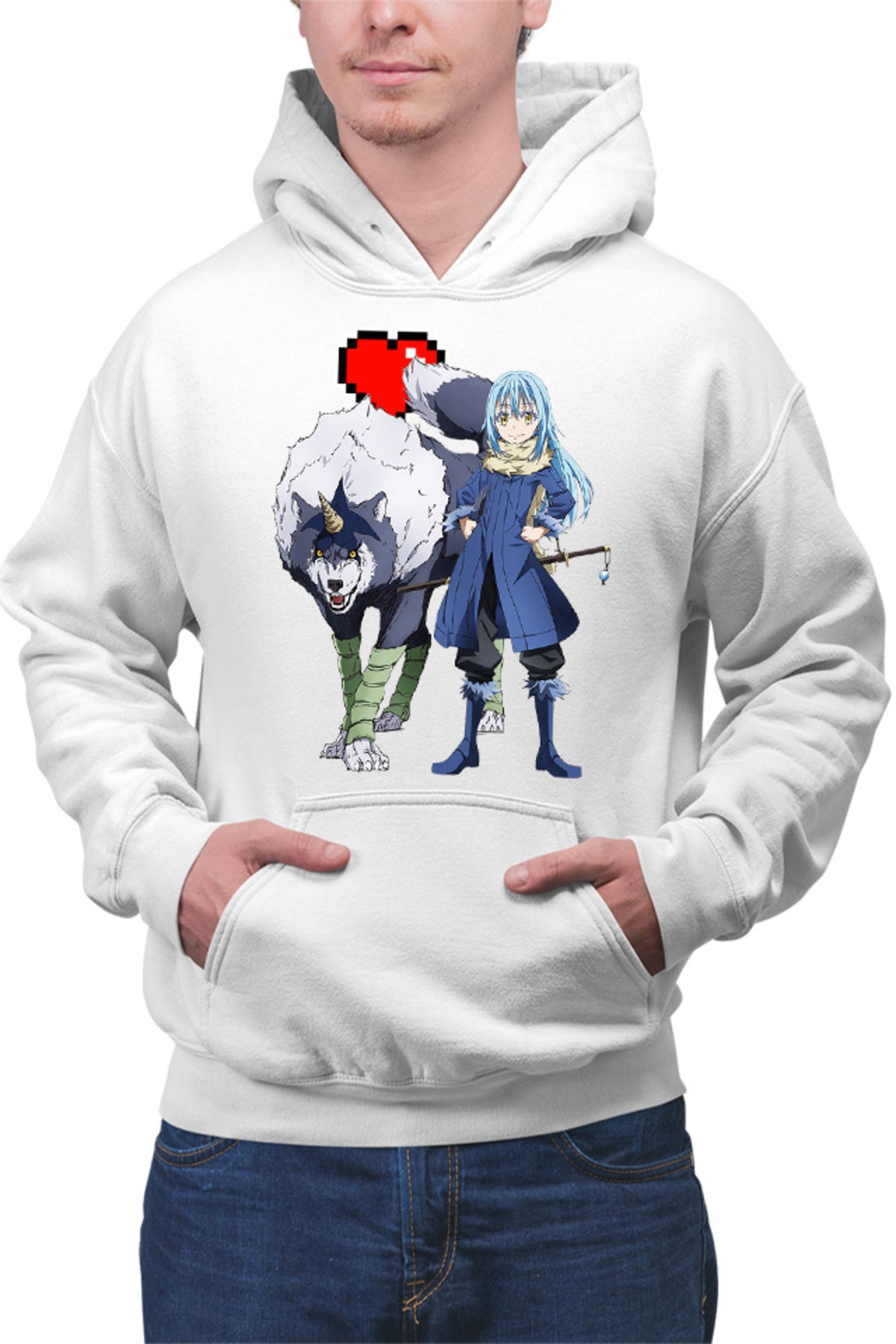 Hanorac barbati TenSura Slime Isekai Rinmuru Ranga Minecraft Heart