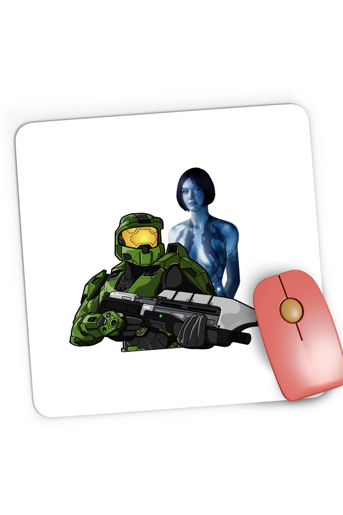 Mousepad Gaming Halo The Master Chief Spartan Cortana Guardian, 21x19 cm