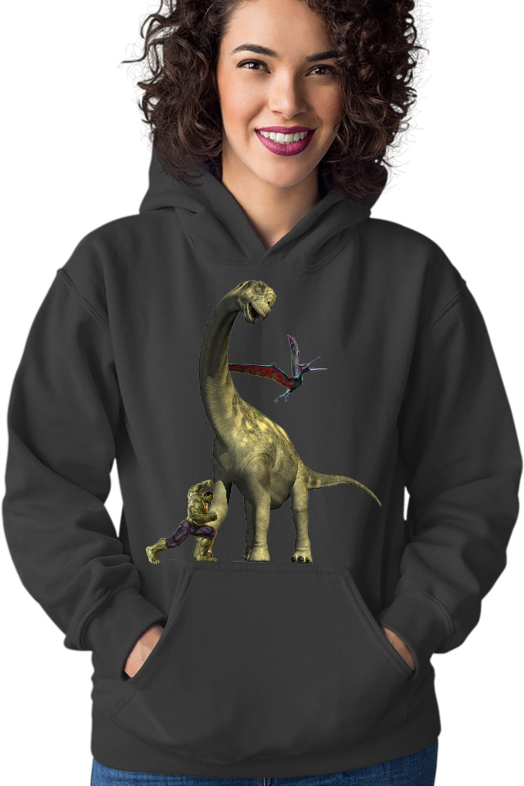 Hanorac dama Jurassic Park Triceratops Huge Neck Grass Eater Hulk