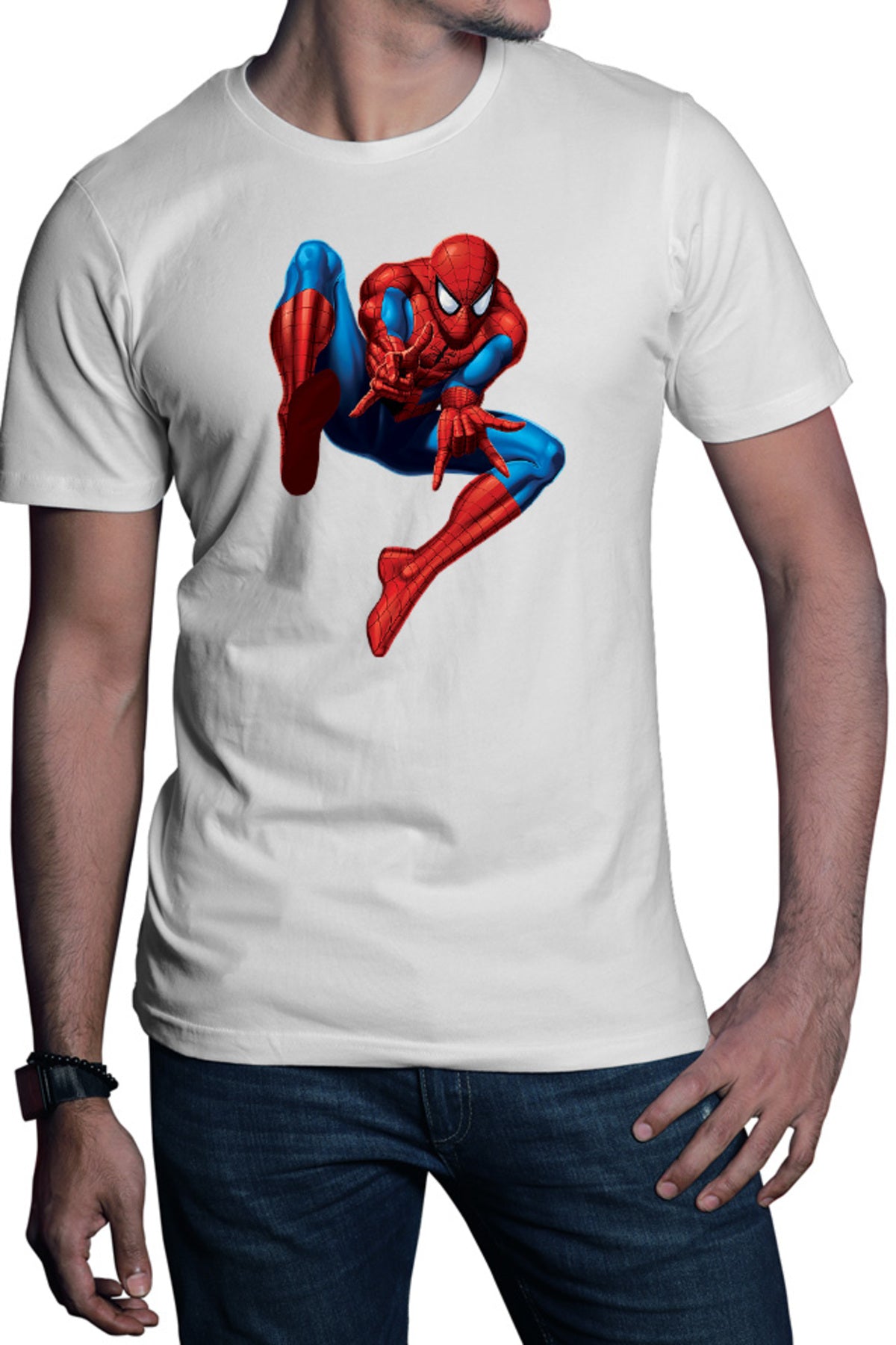 Tricou barbati Spiderman Web Push Supervillains Alien Bite Hero