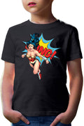 Tricou copii Wonder Woman Bang Super Girl Powers Stunning Marvel Action