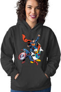 Hanorac dama Captain America Superman Donald Duck Hero Strong Cool