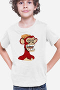 Tricou copii NFT Monkey Artist Brilliant Idea Concept Block Chain