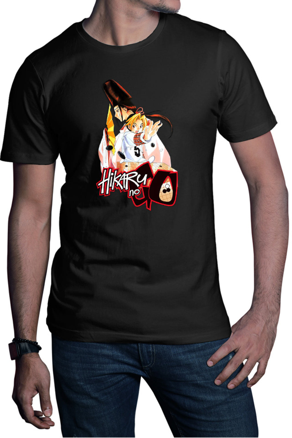 Tricou barbati Hikaru no Go Fujiwara Kimono Traditional Hat Strategy Cosplay