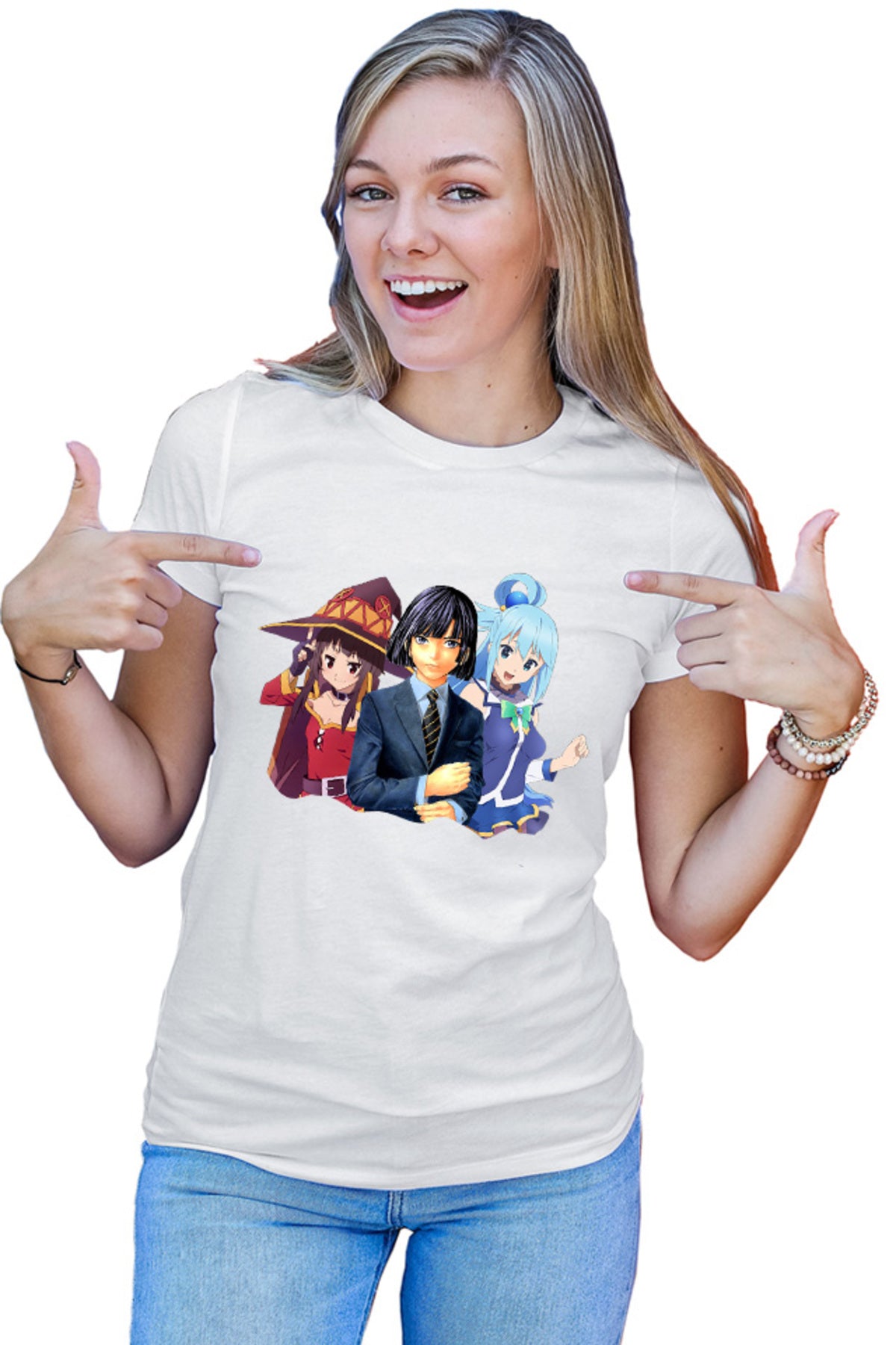 Tricou dama Hikaru no Go Akira Aqua Megumi Konosuba God Magic Paranormal