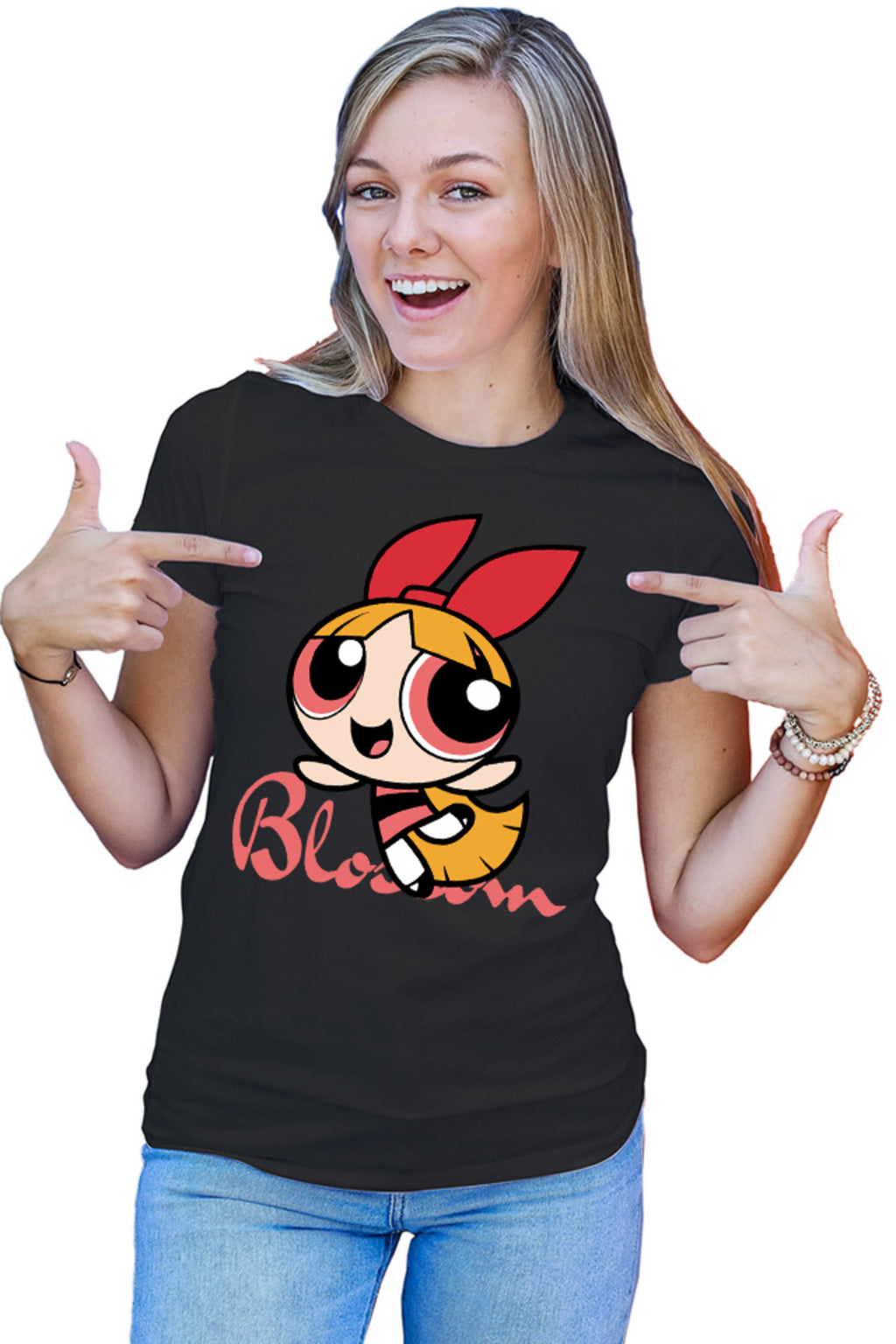 Tricou dama The Powerpuff Girls Blossom Desene Animate