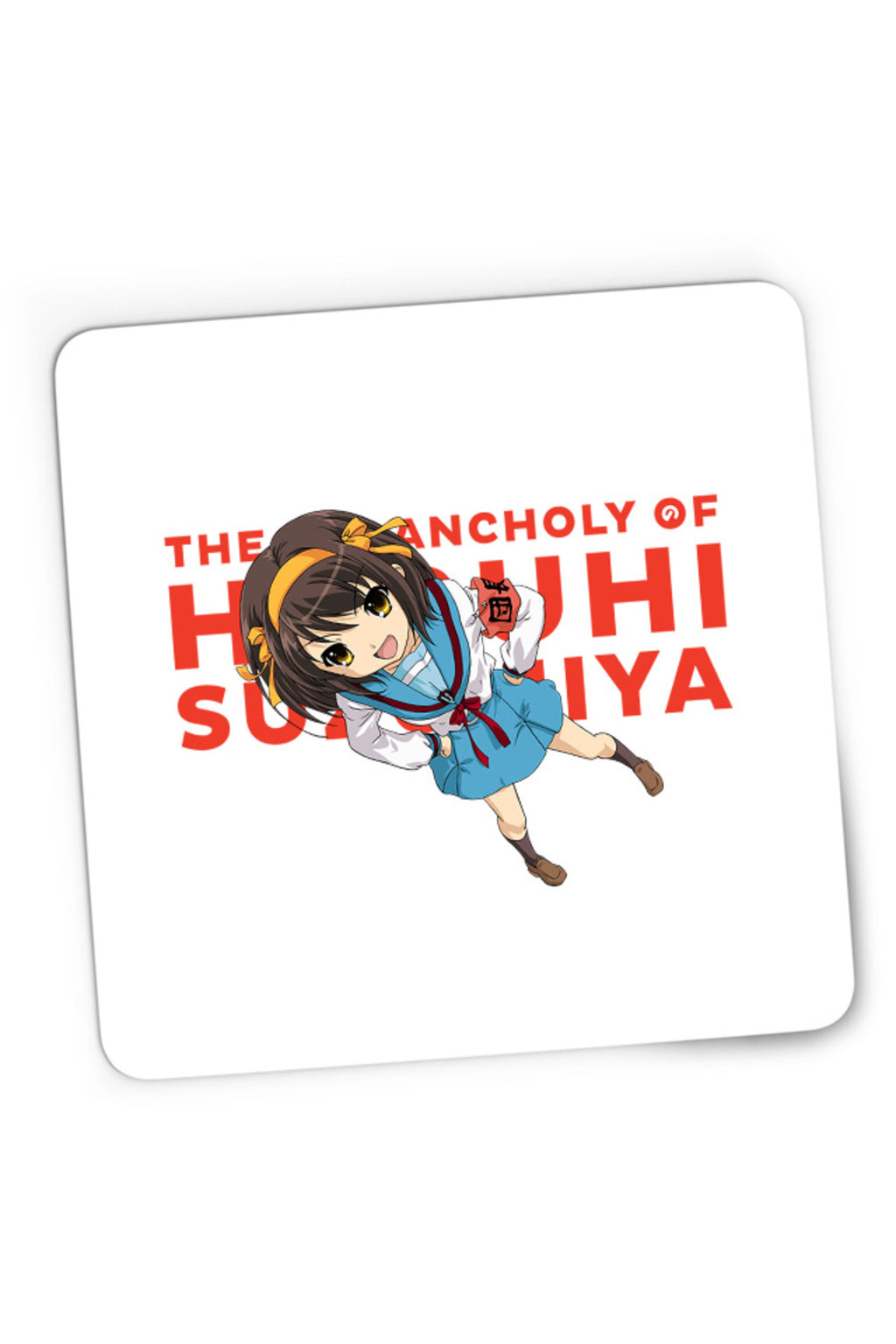 Mousepad Gaming Haruhi Suzumiya Highschool Uniform Club SOS Fun Action, 21x19 cm