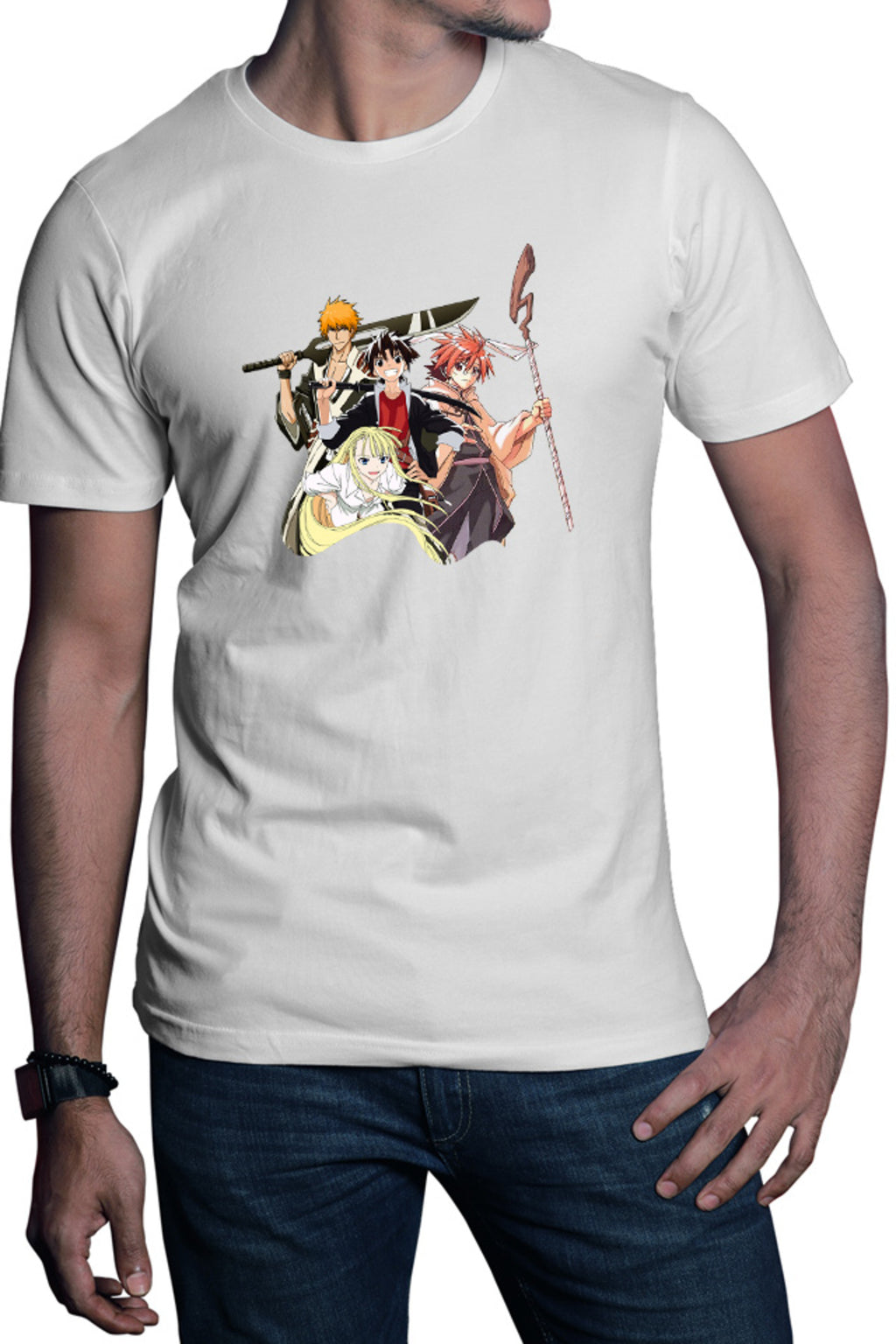 Tricou barbati UQ Holder Touta McDowell Negi Ichigo Bleach