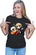Tricou dama Soul Eater Soul Maka Chibi Fight Action Trap