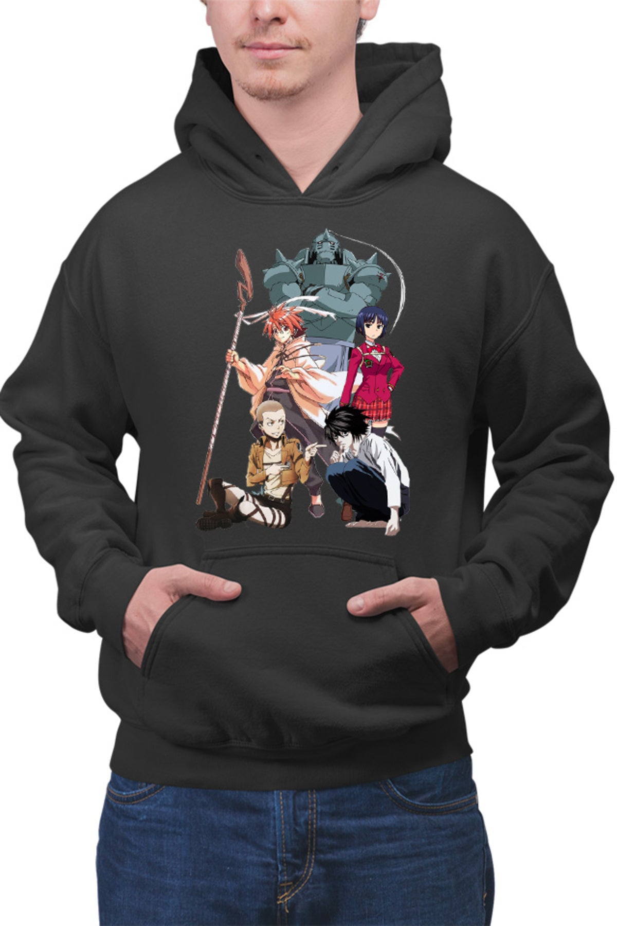 Hanorac barbati UQ Holder Negi Orte Connie Attack on Titan Death Note