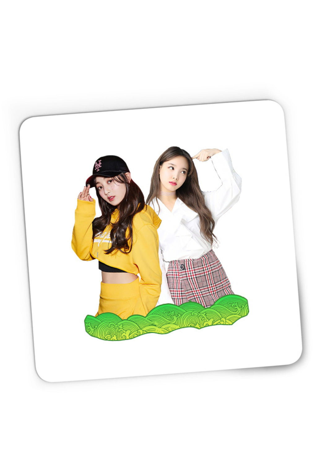 Mousepad Gaming Twice Nayeon Jihyo Icon Wave Cute Girls Dancers, 21x19 cm