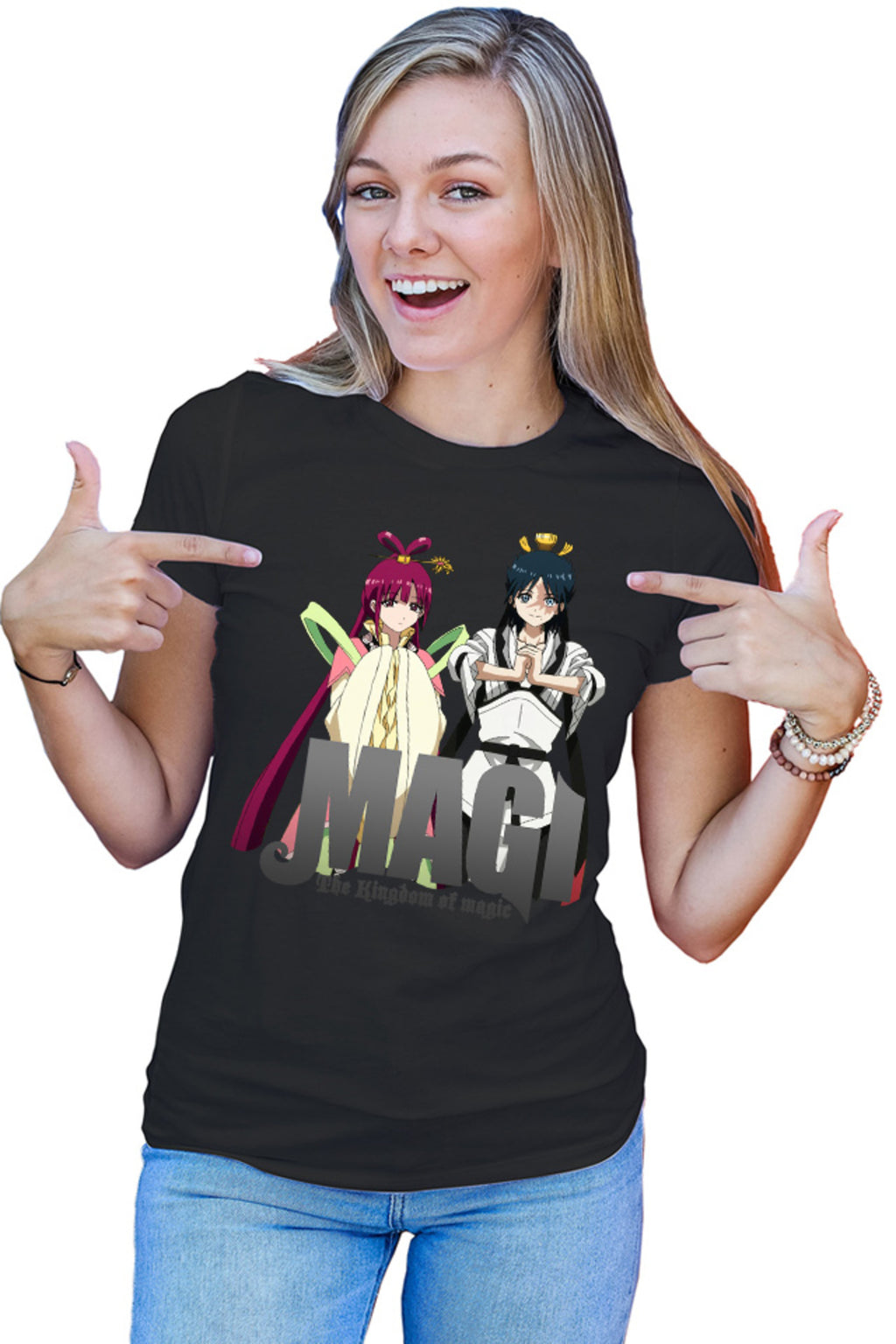 Tricou dama Magi The Labyrinth of Magic Group Photo Kou Empire Hakuryuu
