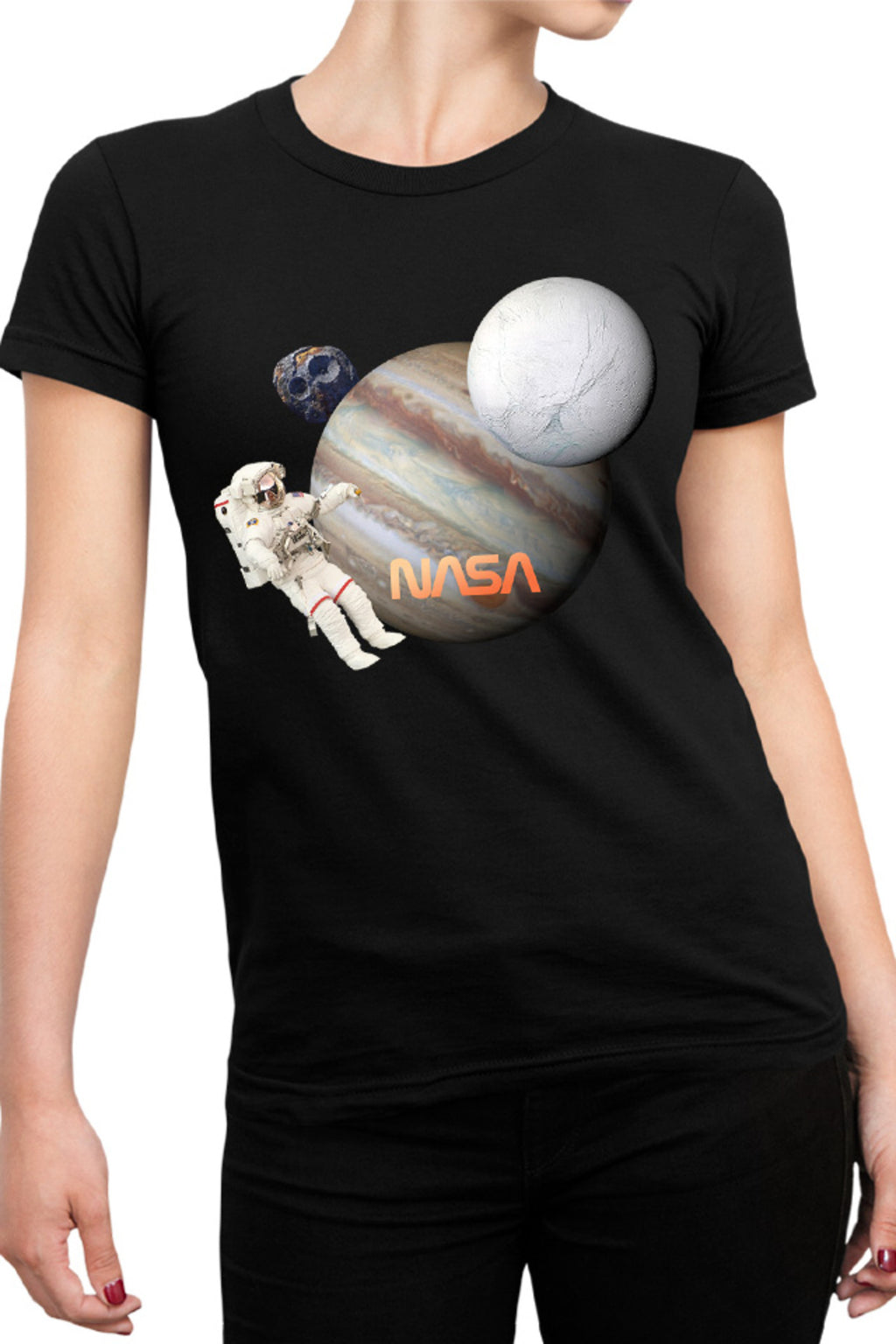 Tricou dama NASA Uranus Universe Gas Planet