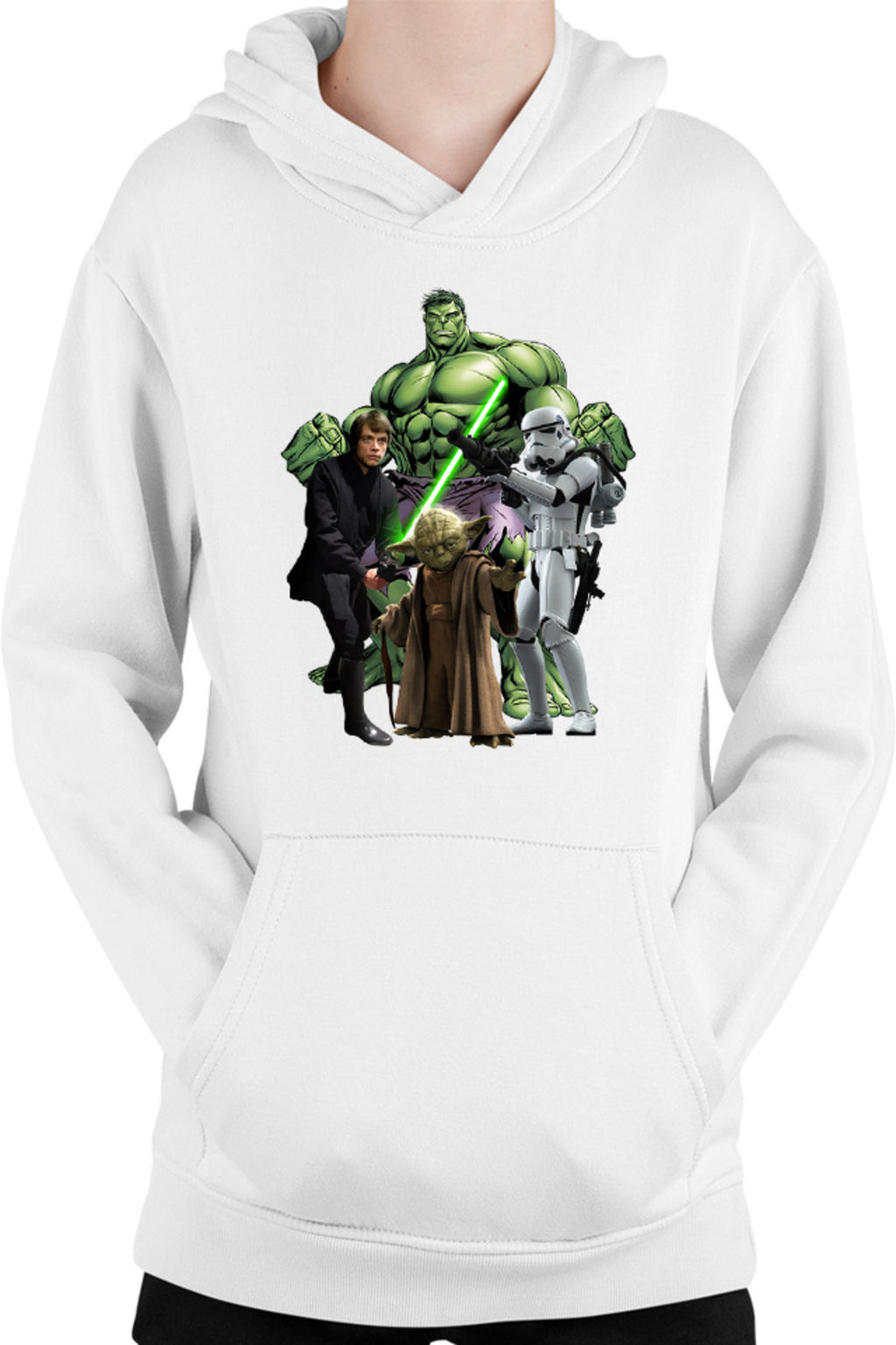 Hanorac copii Star Wars Luke Skywalker Incredible Hulk Jedi Yoda