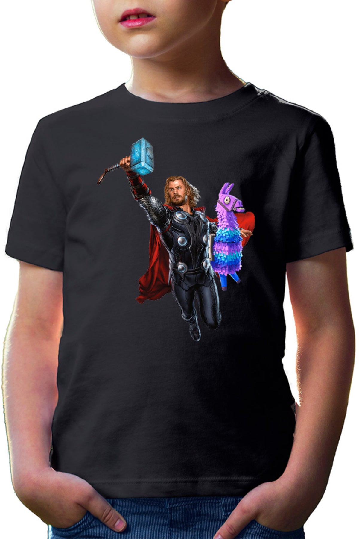 Tricou copii Thor Fortnite Goat Colorful Jump Pet Beloved Favorite Animal