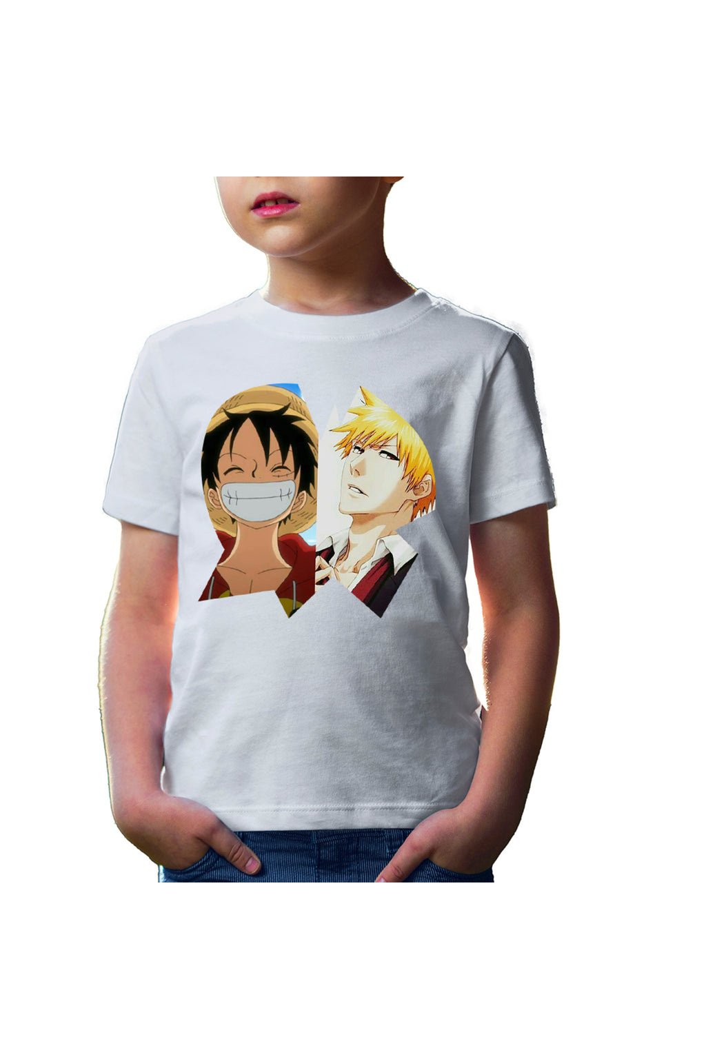 Tricou copii Bleach Ichigo One Piece Luffy Anime Manga
