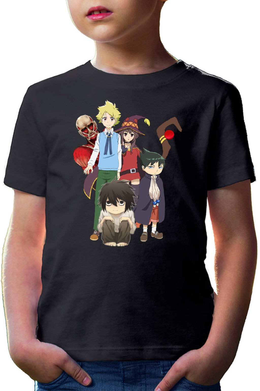 Tricou copii Muhyo Roji Taro AOT Collosal Titan Konosuba Megumi Death Note