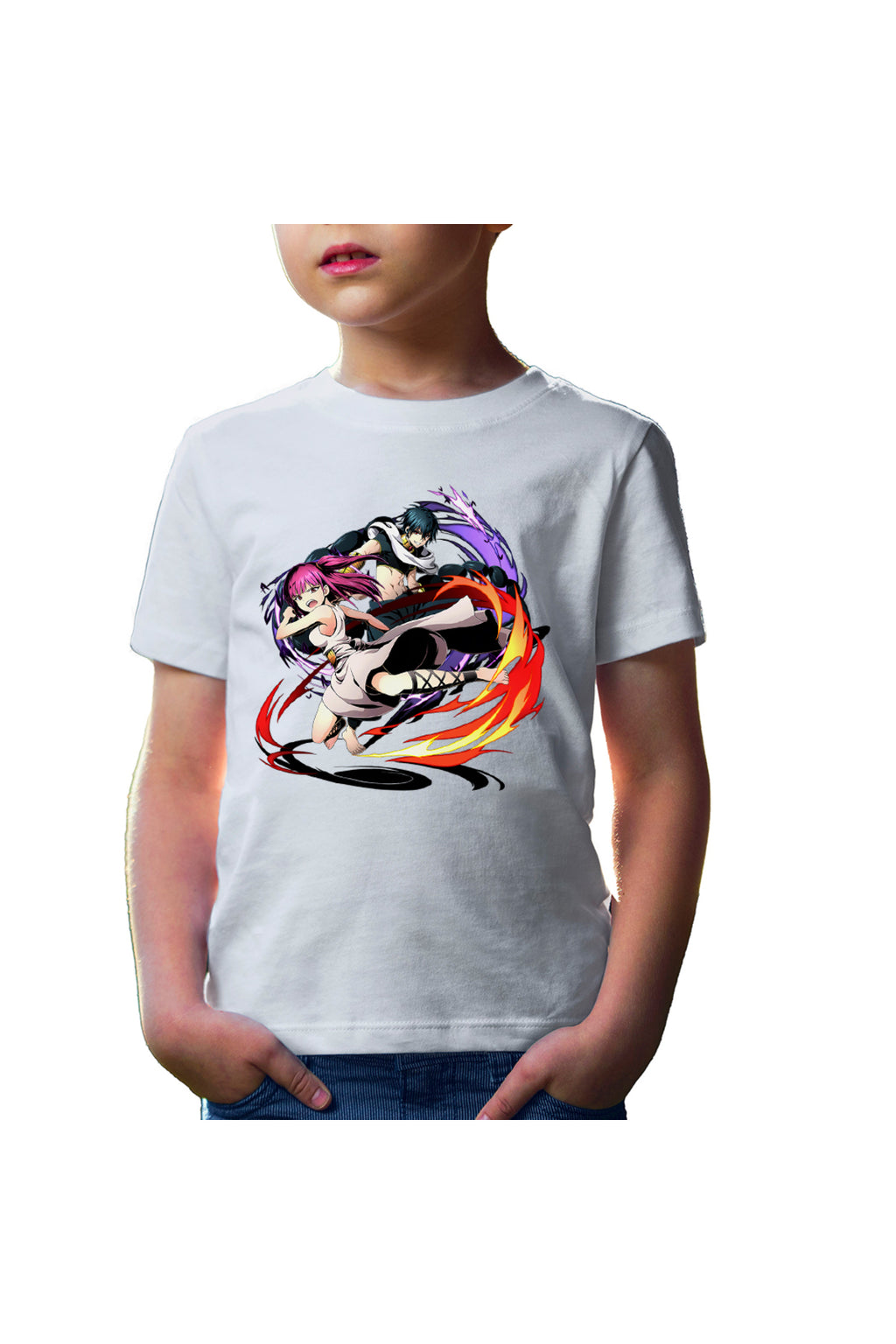 Tricou copii Magi The Labyrinth of Magic Morgiana Fight Judar