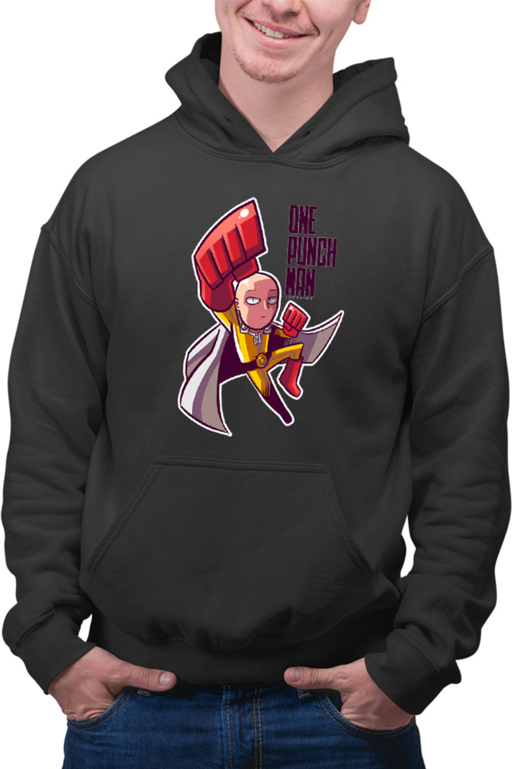 Hanorac barbati One-Punch Man Hero Tatakae Anime Weeb