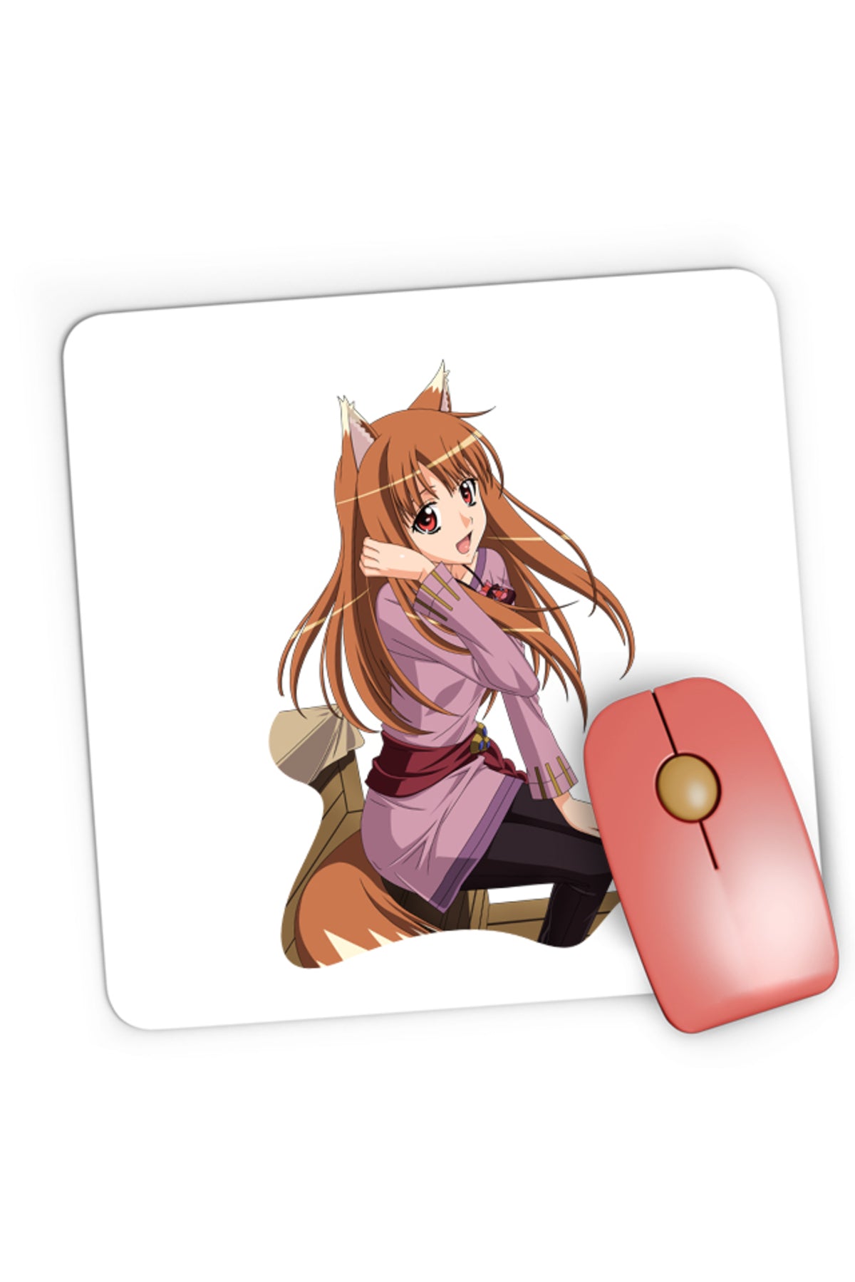 Mousepad Gaming Spice And Wolf Holo Desene Anime, 21x19 cm