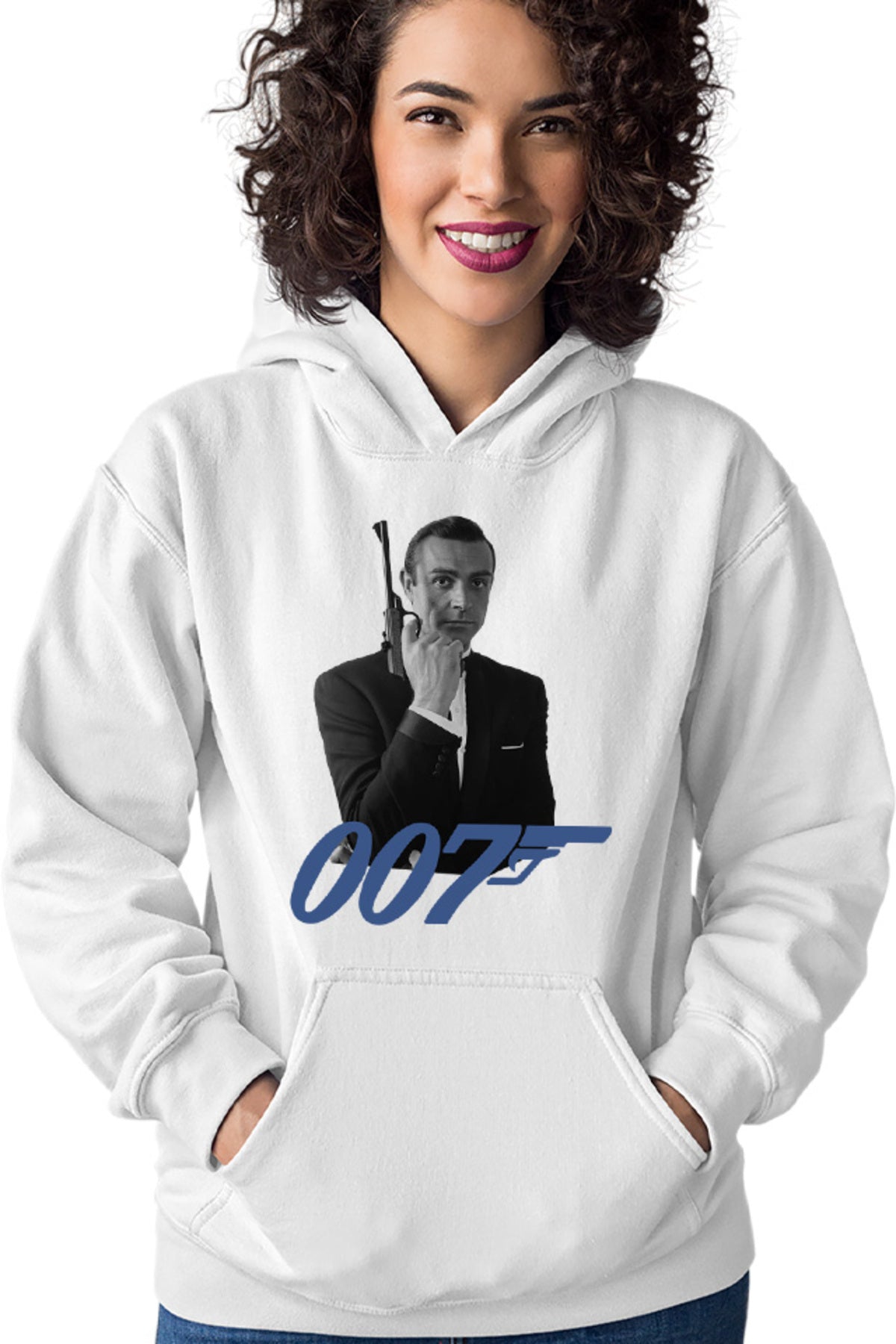 Hanorac dama James Bond 007 Logo Vintage Old Movie Alpha