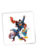 Mousepad Gaming Captain America Superman Donald Duck Hero Strong Cool, 21x19 cm