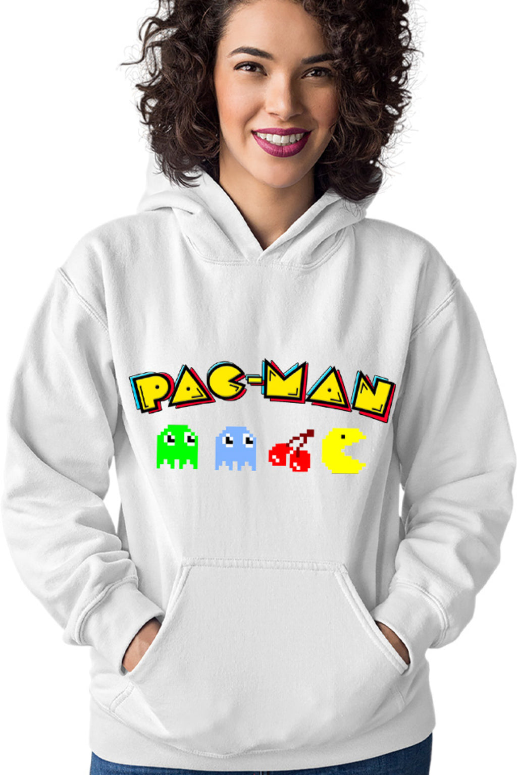 Hanorac dama Pac Man Arena Game Pixels Vintage