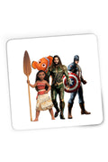 Mousepad Gaming Aquaman Moana Destiny Captain America Nemo Fish Cut, 21x19 cm