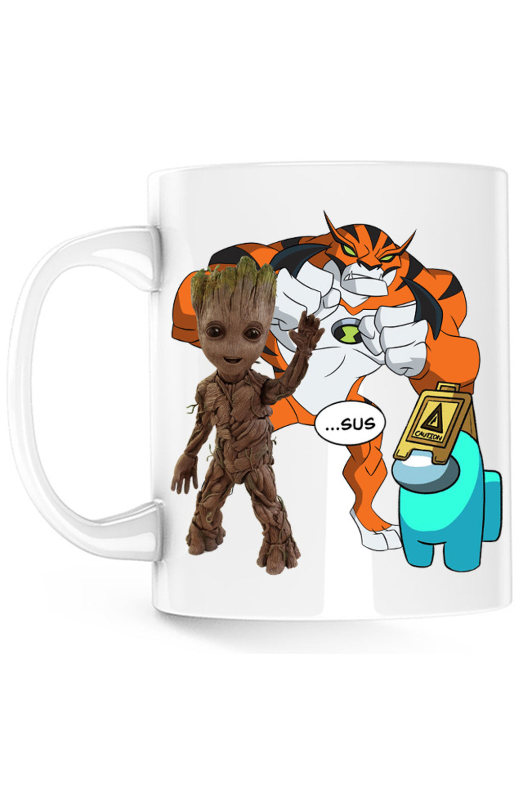 Cana Baby Groot Ben 10 Huge Cat Among Us Sus, alba, 330 ml