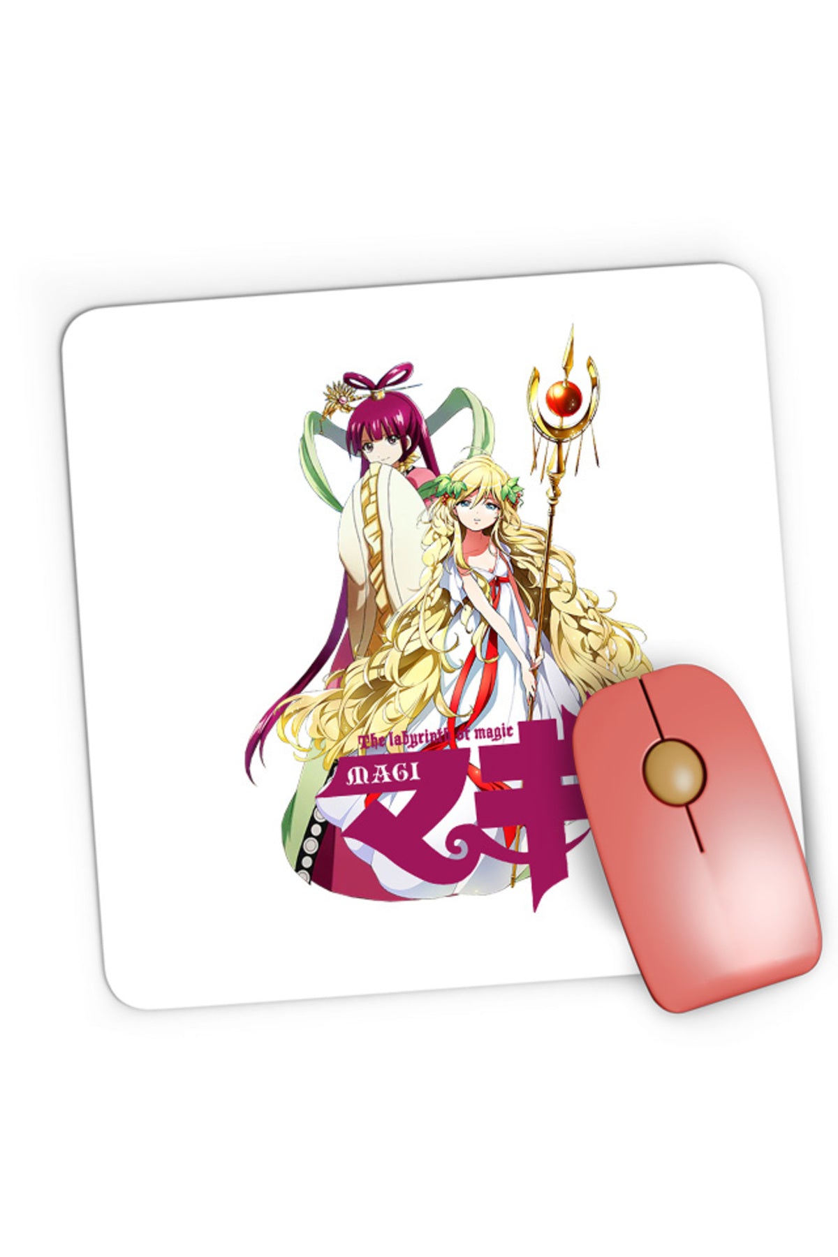 Mousepad Gaming Magi The Labyrinth of Magic Scheherezade Kougyoku Queens, 21x19 cm