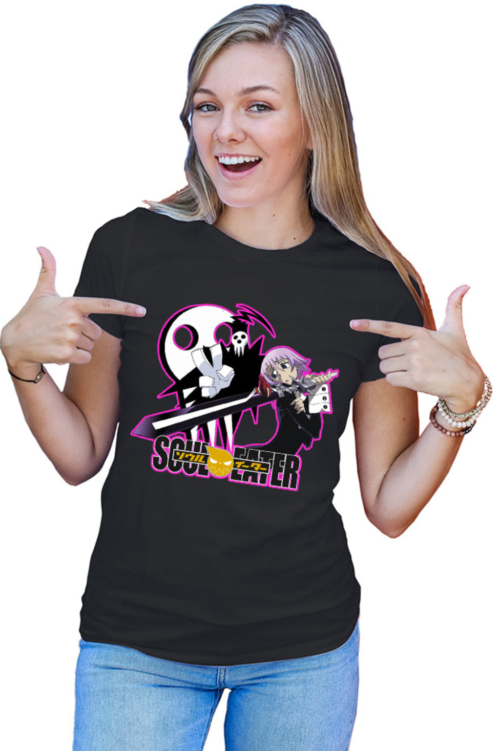 Tricou dama Soul Eater Death The Kid Crona Psihic Anime Comedy