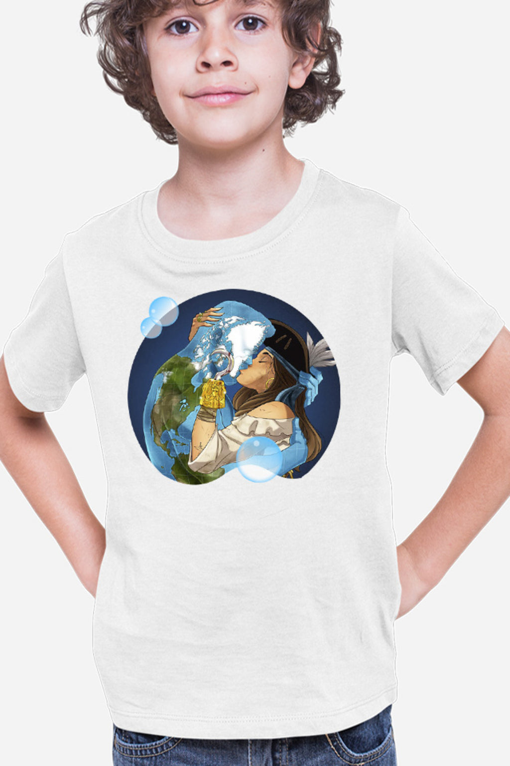 Tricou copii NFT XOXO Earth Protect Nature Mother Animals